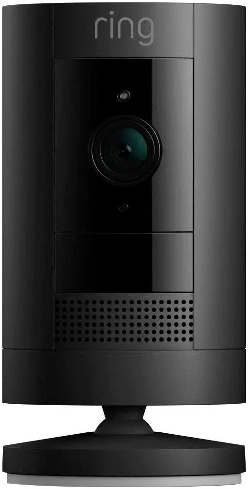 RING Überwachungskamera »Stick Up Cam Battery« Außenbereich;Innenbereich schwarz Gegensprechfunktion mit Geräuschunterdrückung