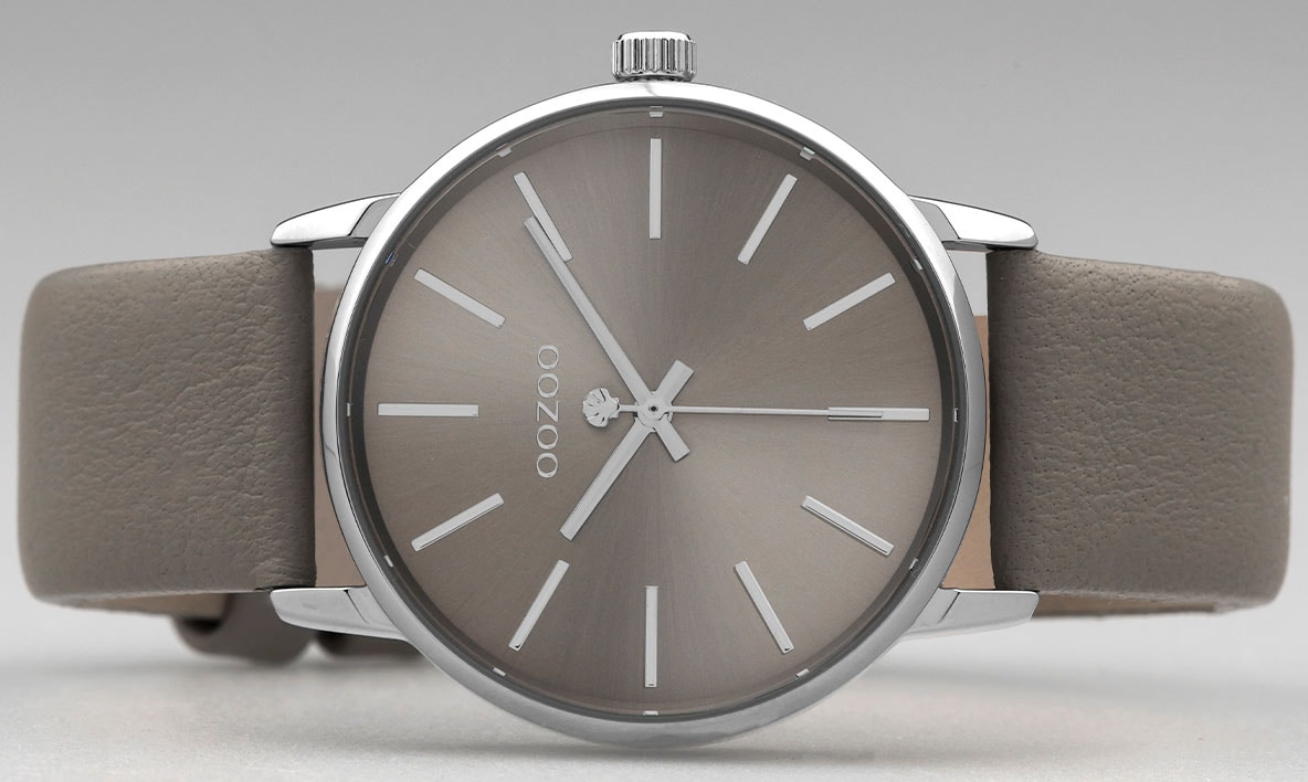 OOZOO Quarzuhr Armbanduhr, Damenuhr, Lederarmband
