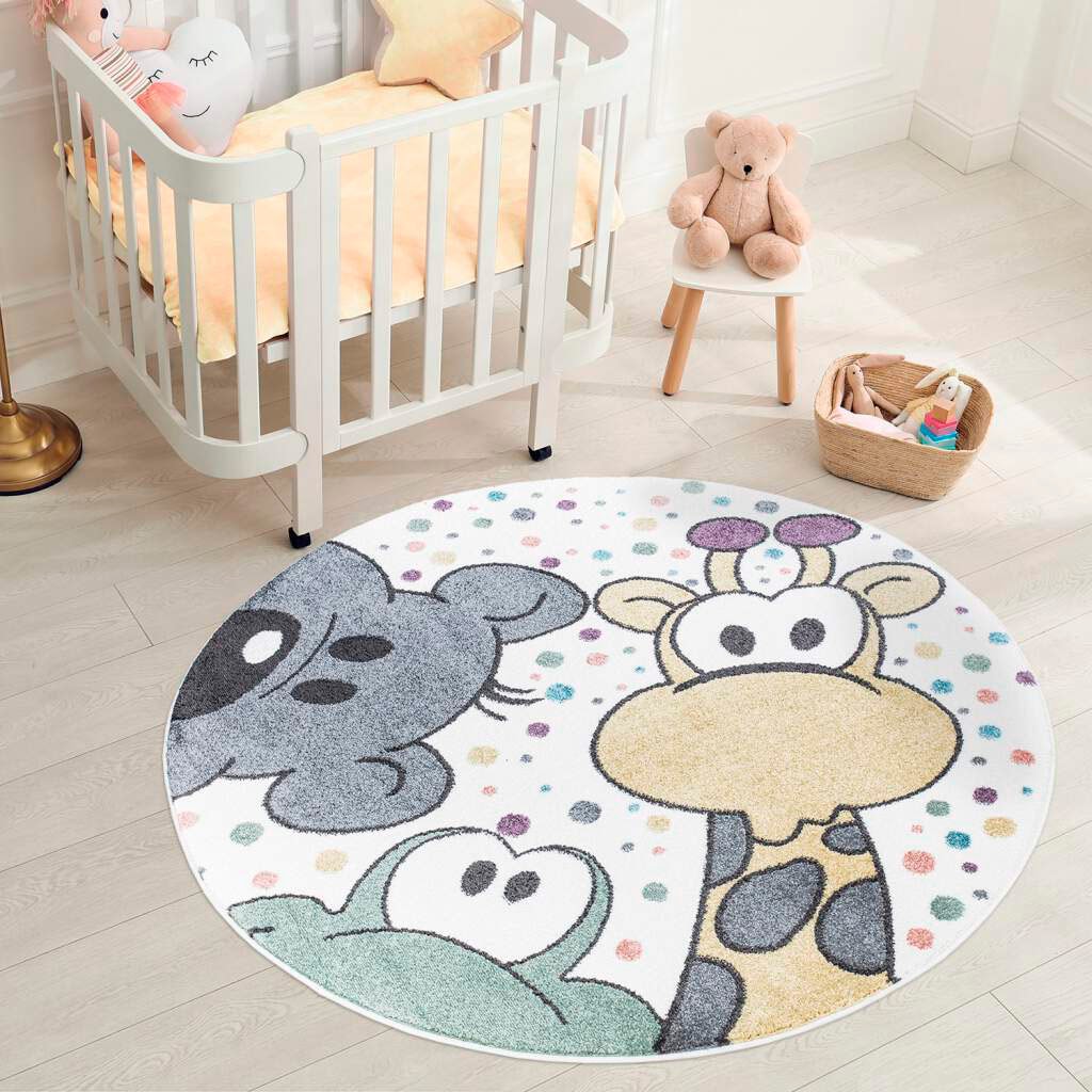Carpet City Kinderteppich »ANIME913«, rund, Kinderzimmer Teppich Modern mit günstig online kaufen