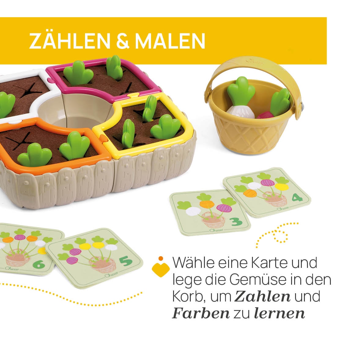 Chicco Spiellebensmittel »2In1 Gemuesegarten Spielset«