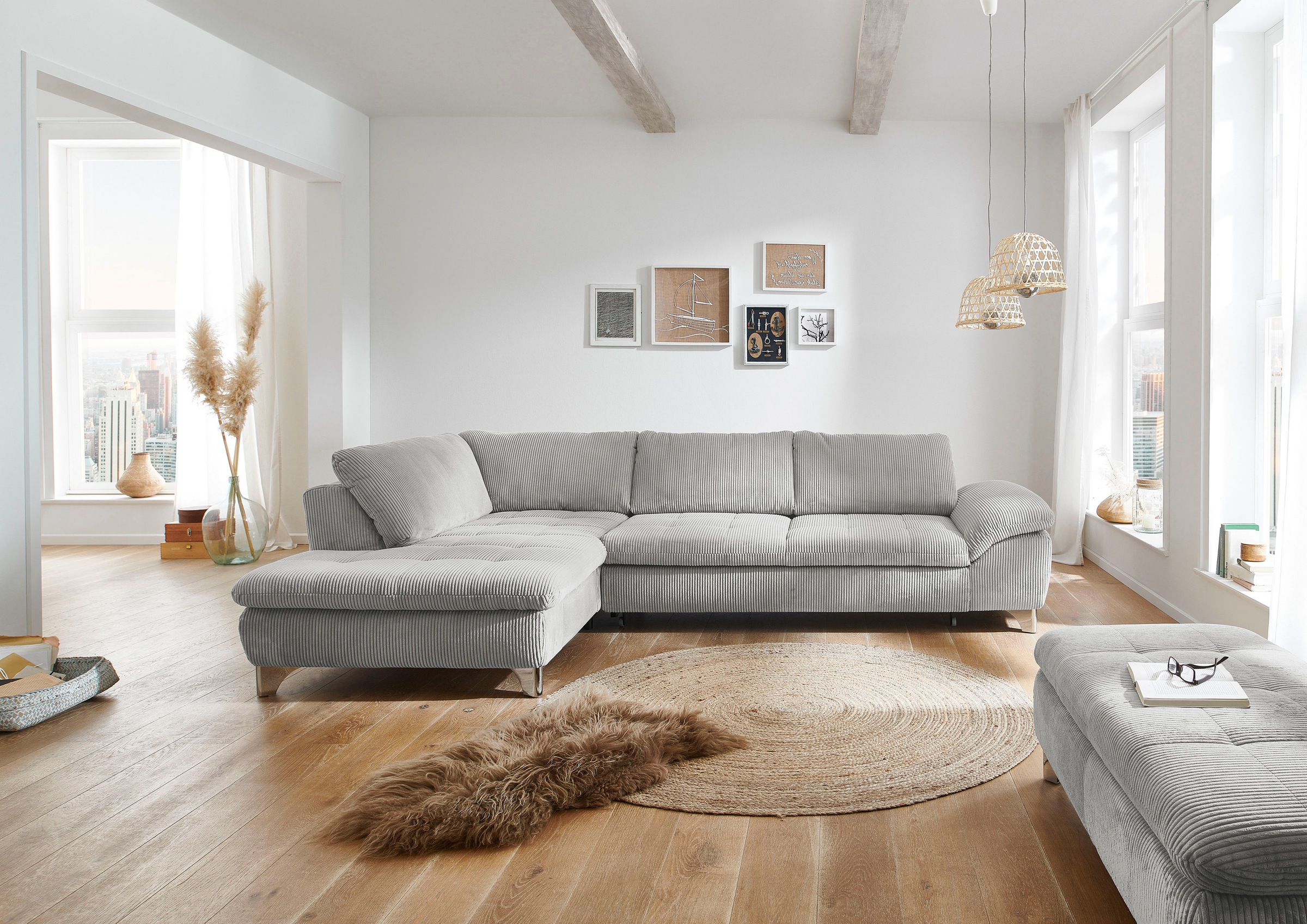 Die PlanBar Ecksofa »MP-IN14007 L-Form«, wahlweise mit Bettfunktion und ver günstig online kaufen