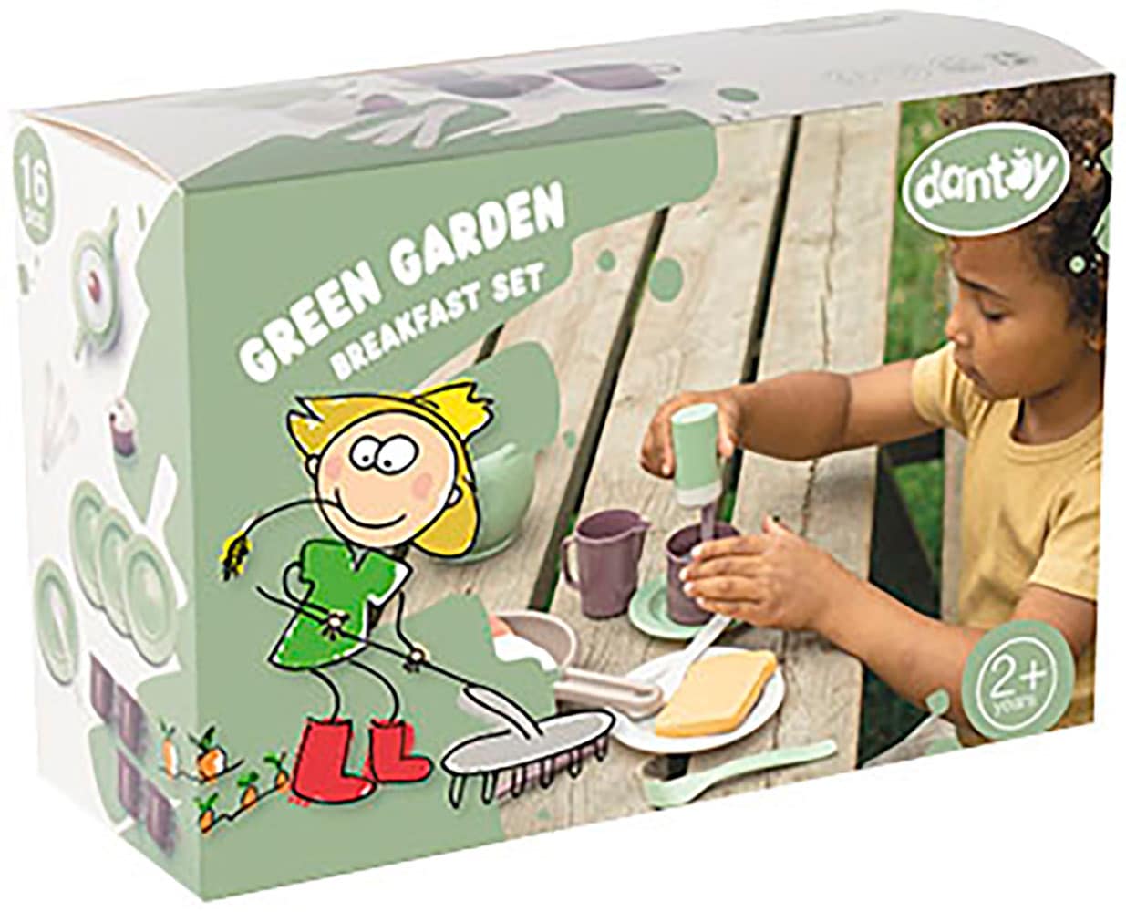 Spielgeschirr »Green Garden Frühstück Set«, (29 tlg.), Made in Europe