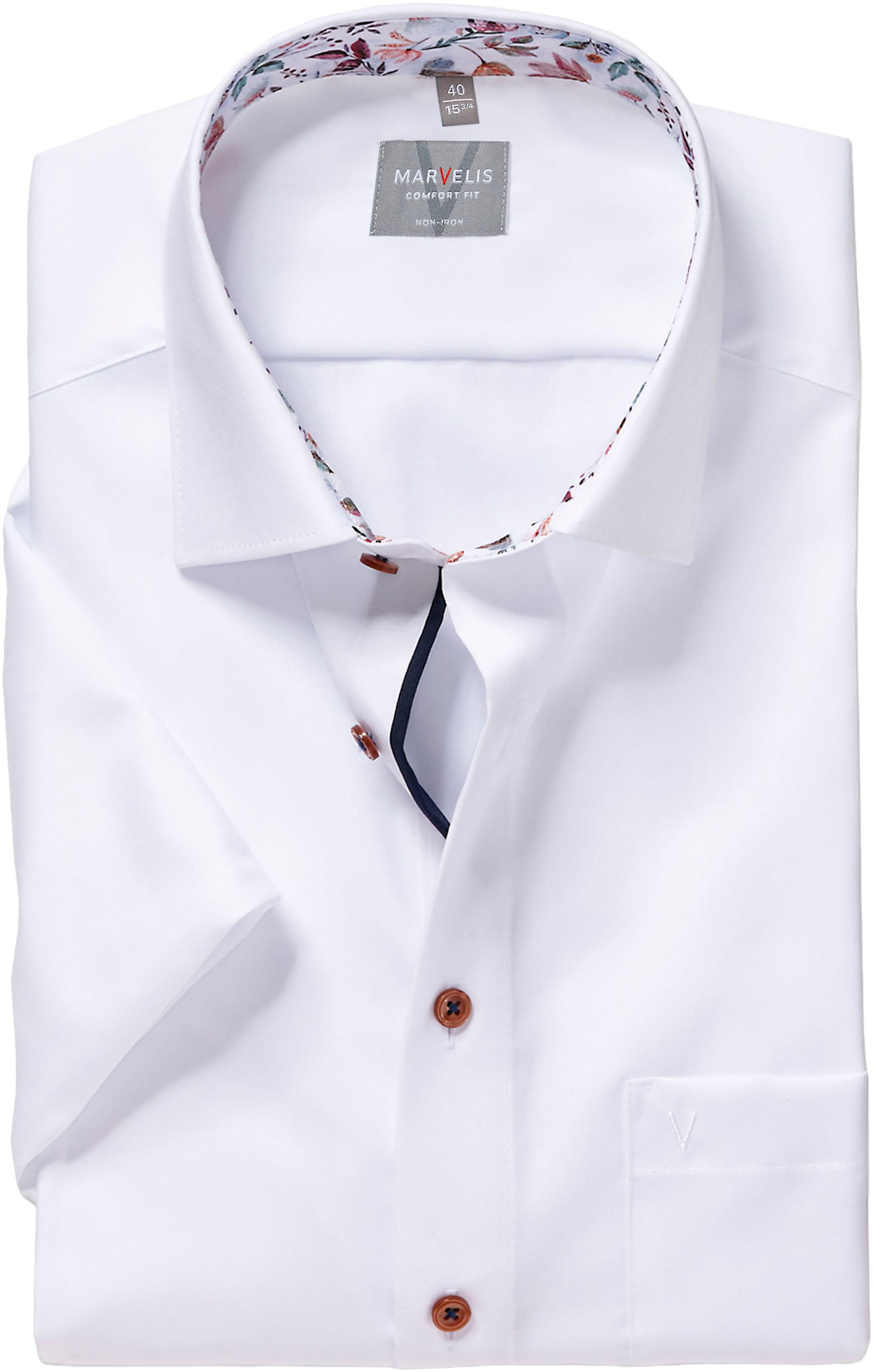 MARVELIS Kurzarmhemd »Lucky« bügelfrei, comfort fit