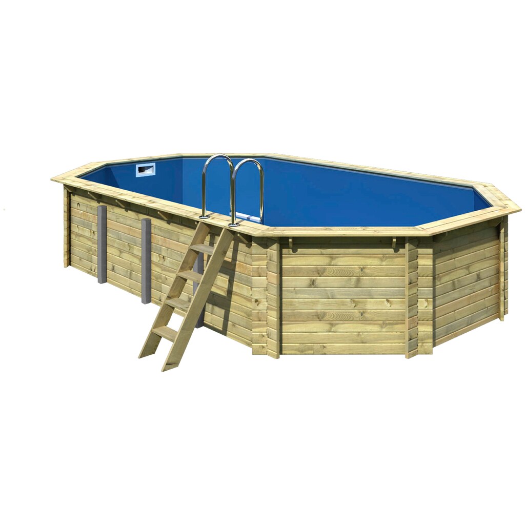 Karibu Pool »SEVILLA Set A«, BxLxH: 700x400x124 cm