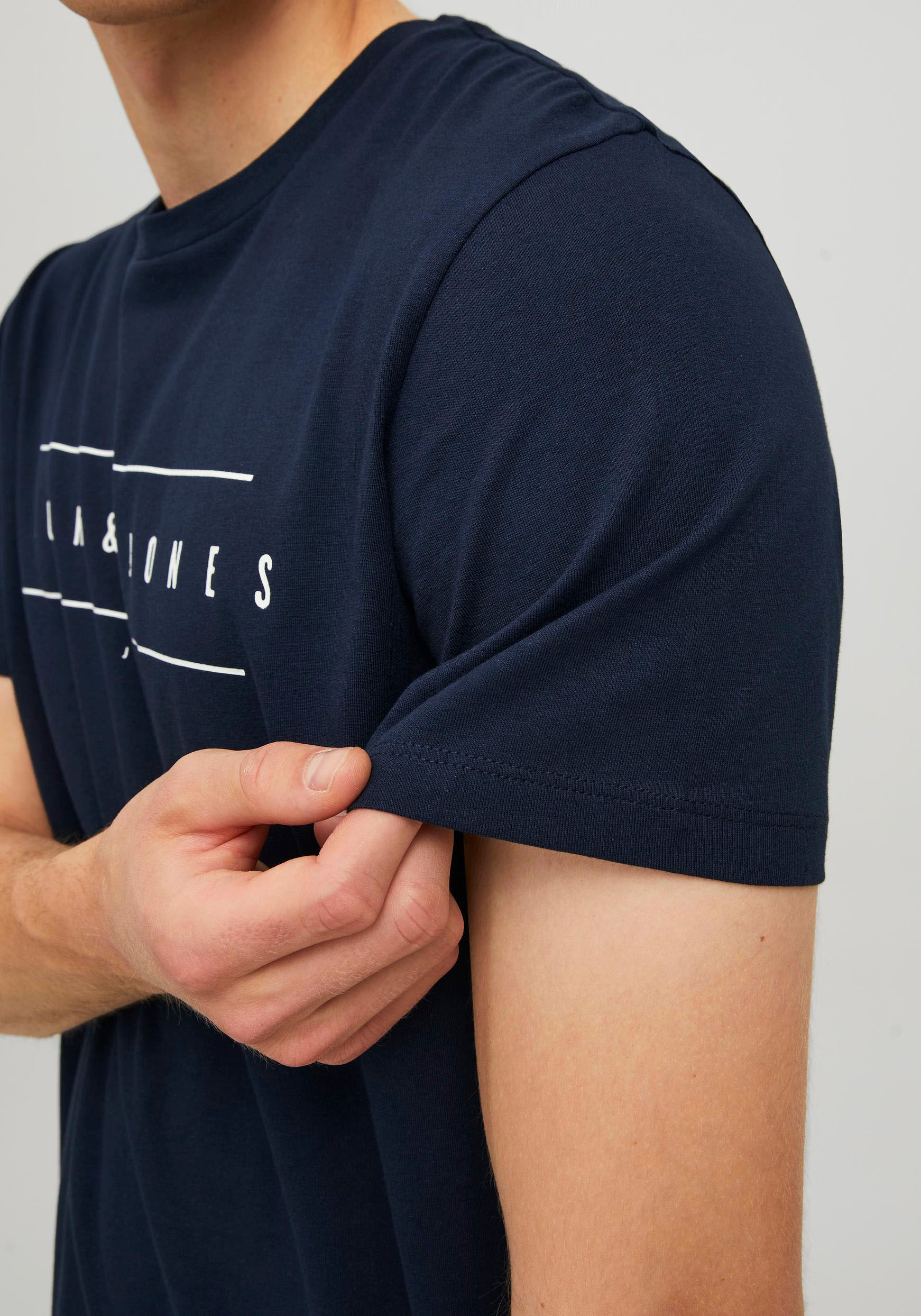 Jack & Jones Kurzarmshirt »JJFLAG TEE SS CREW NECK«