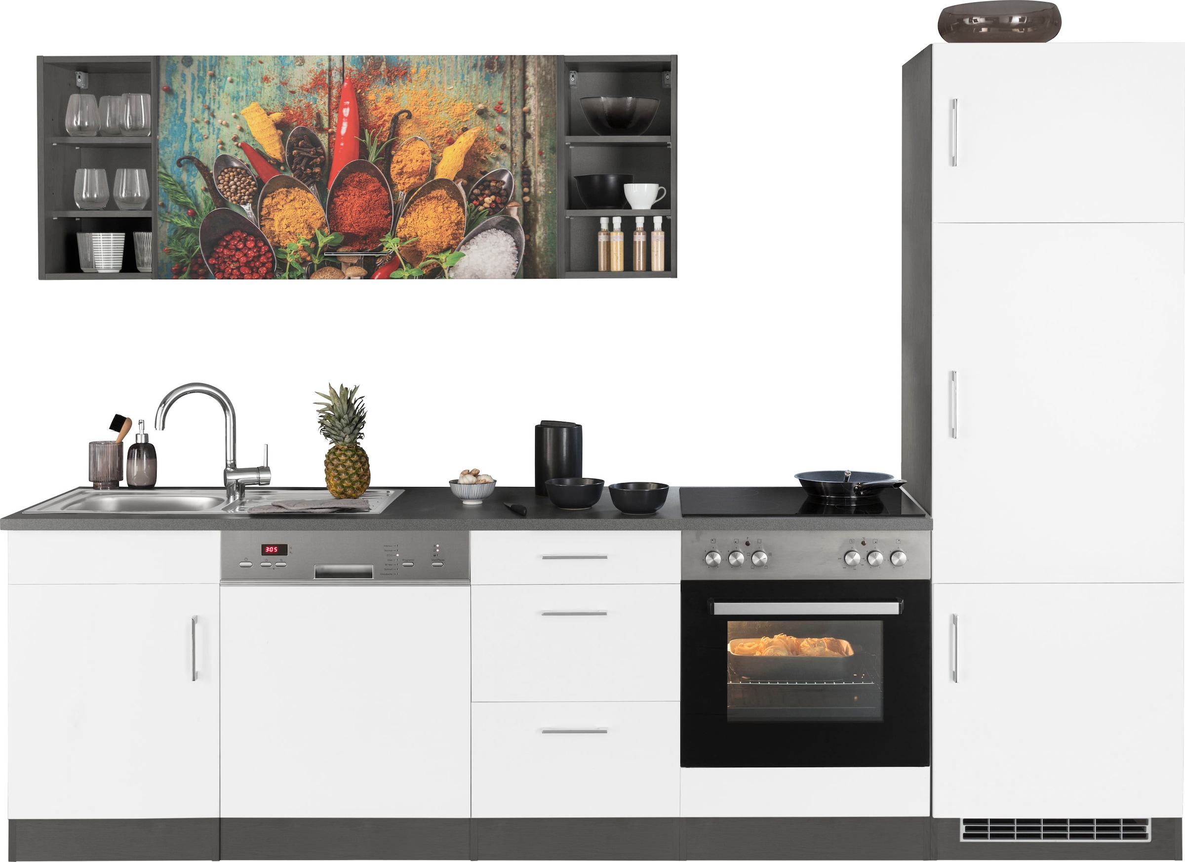 KOCHSTATION Küchenzeile »KS-Paris – Küchen mit einzigartigen Fotomotiven au günstig online kaufen