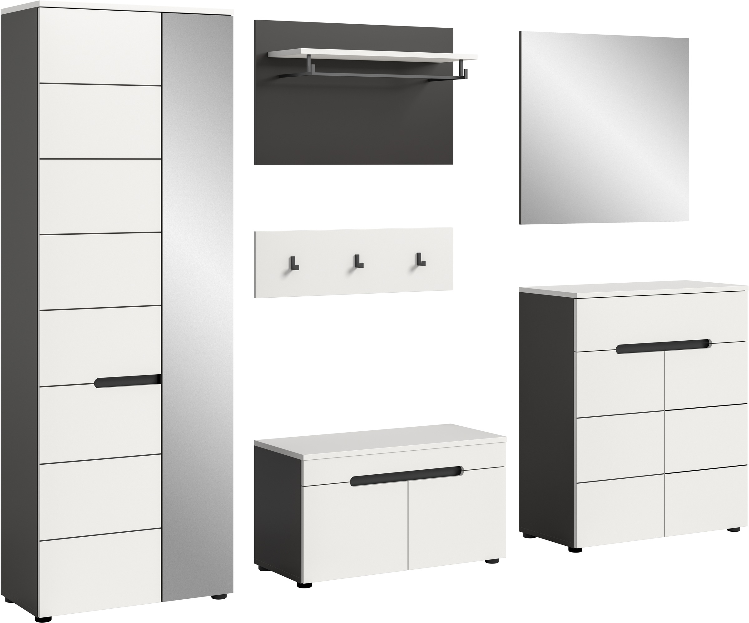 INOSIGN Garderoben-Set »Rehat, Garderobenkombination, Breite 255cm« Set, Ga günstig online kaufen