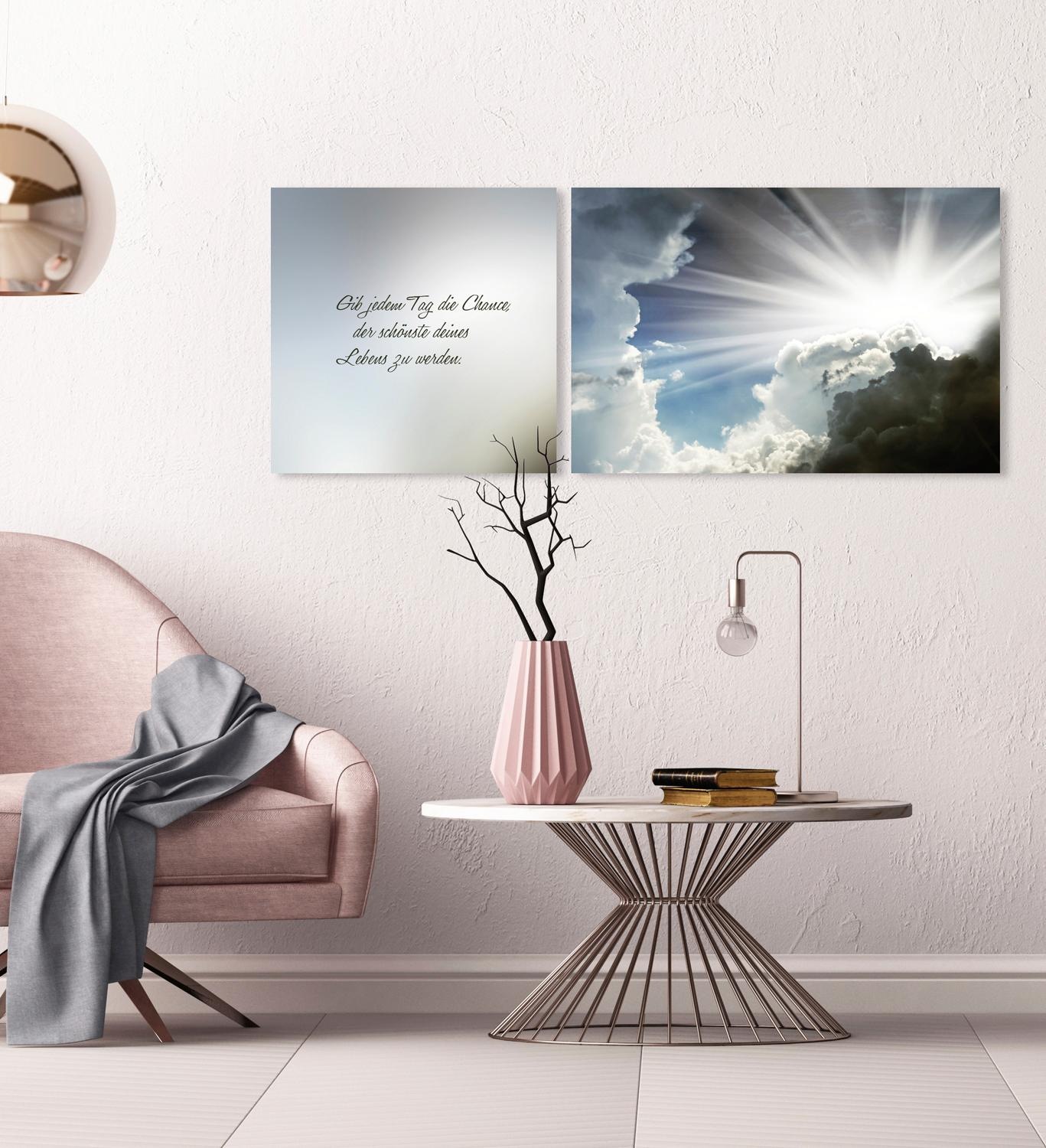 queence Leinwandbild »Schönste Tag des Lebens«, Himmel-Himmelsbilder-Kunst- günstig online kaufen
