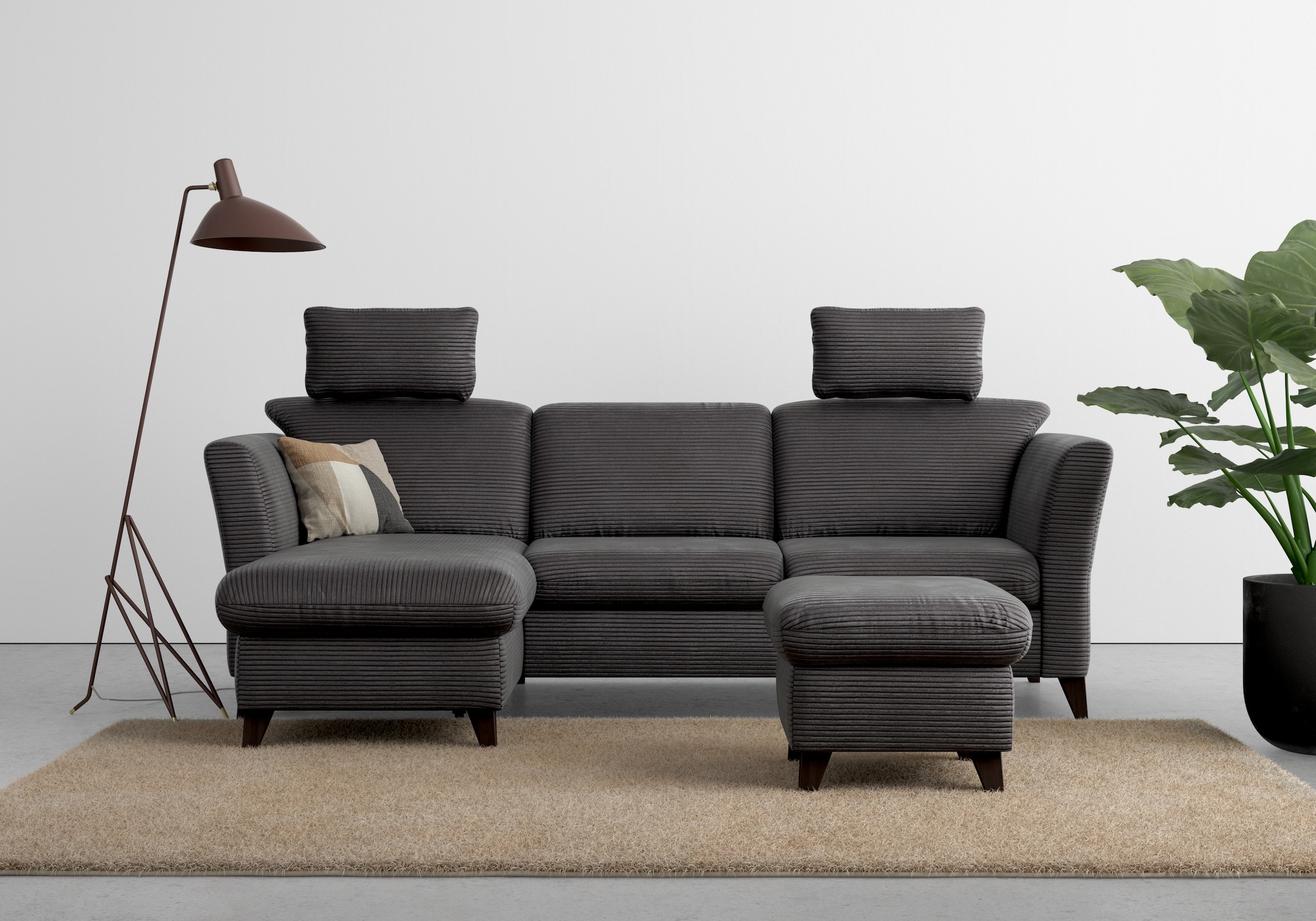 Home affaire Ecksofa »Trelleborg L-Form« wahlweise mit Bettfunktion und Bet günstig online kaufen