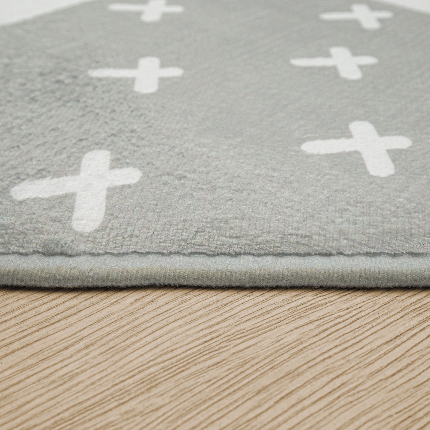 Paco Home Kinderteppich »Chicos 554«, rund, 2 mm Höhe, gewebt, Patchwork Design, mit Schriftzug & Regenbogen oder Sternen