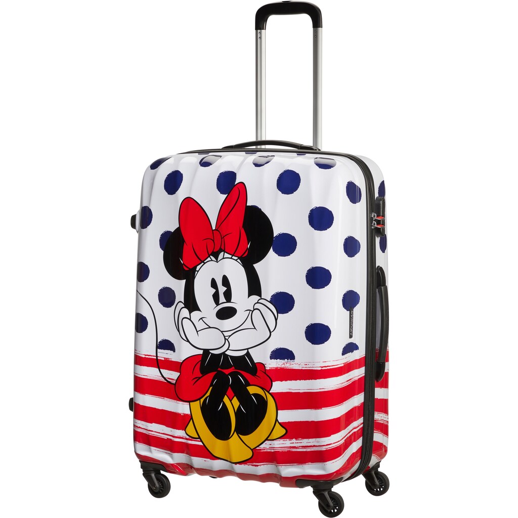 American Tourister® Hartschalen-Trolley »Disney Legends, Minnie Blue Dots, 75 cm«, 4 Rollen