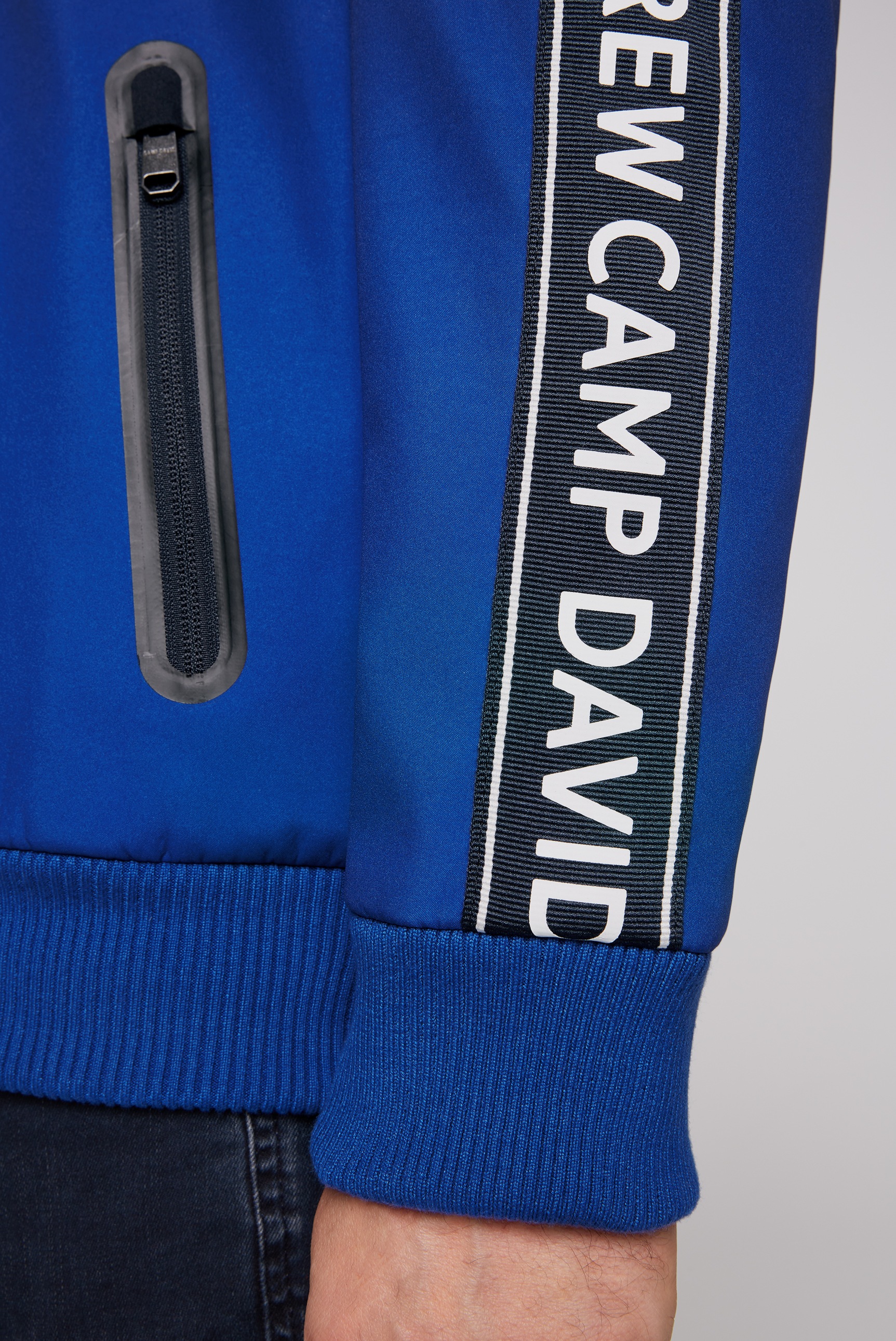 CAMP DAVID Softshelljacke, ohne Kapuze, mit Applikationen