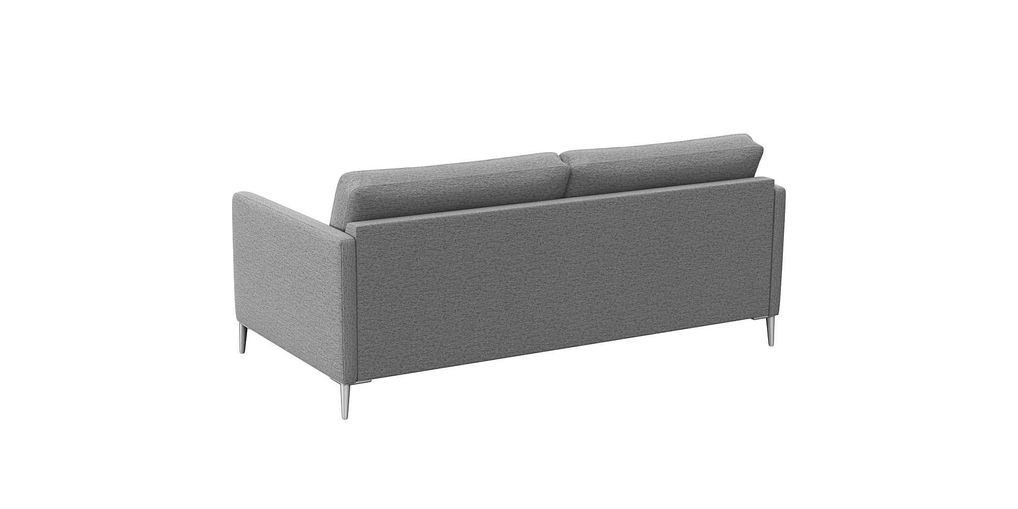 FLEXLUX 2,5-Sitzer »Fiore, super Sitzkomfort durch Kaltschaum im Sitz«, schmale Armlehnen, Füße Alu
