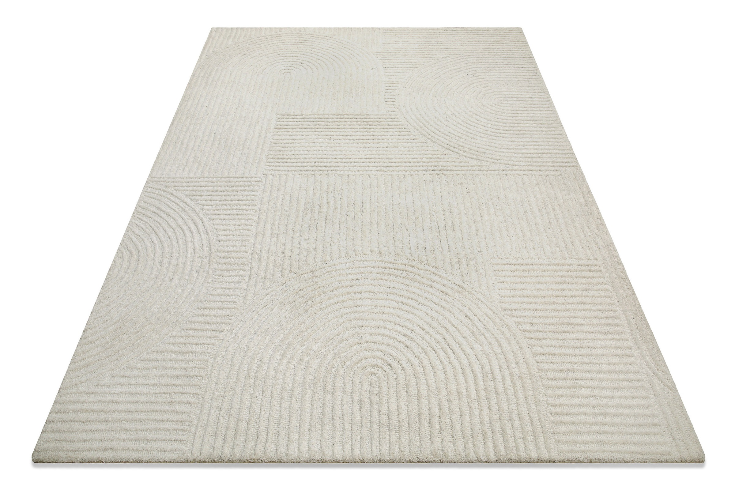 Wecon home Wollteppich »Hamptons THIRTYSIX«, rechteckig, 15 mm Höhe, Läufer, Schurwolle, Kurzflor, Wohnzimmer, Schlafzimmer, elegant, Retro