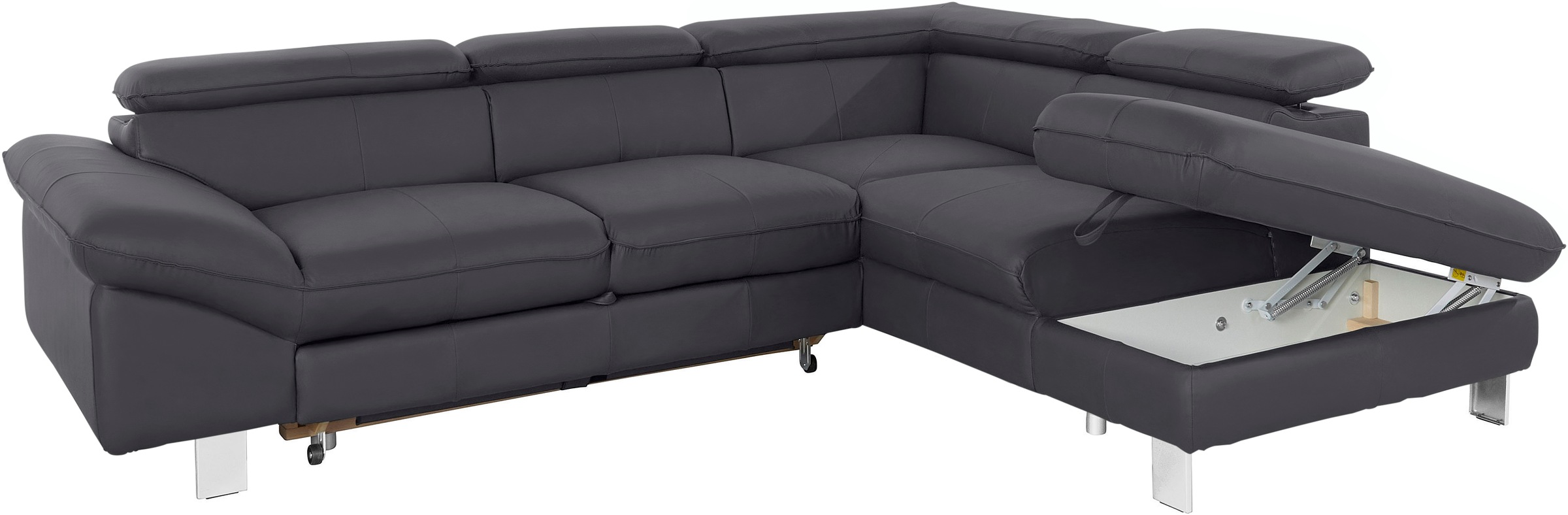 COTTA Ecksofa »Driver L-Form«, mit Kopfteilverstellung, wahlweise mit Bettfunktion & Bettkasten