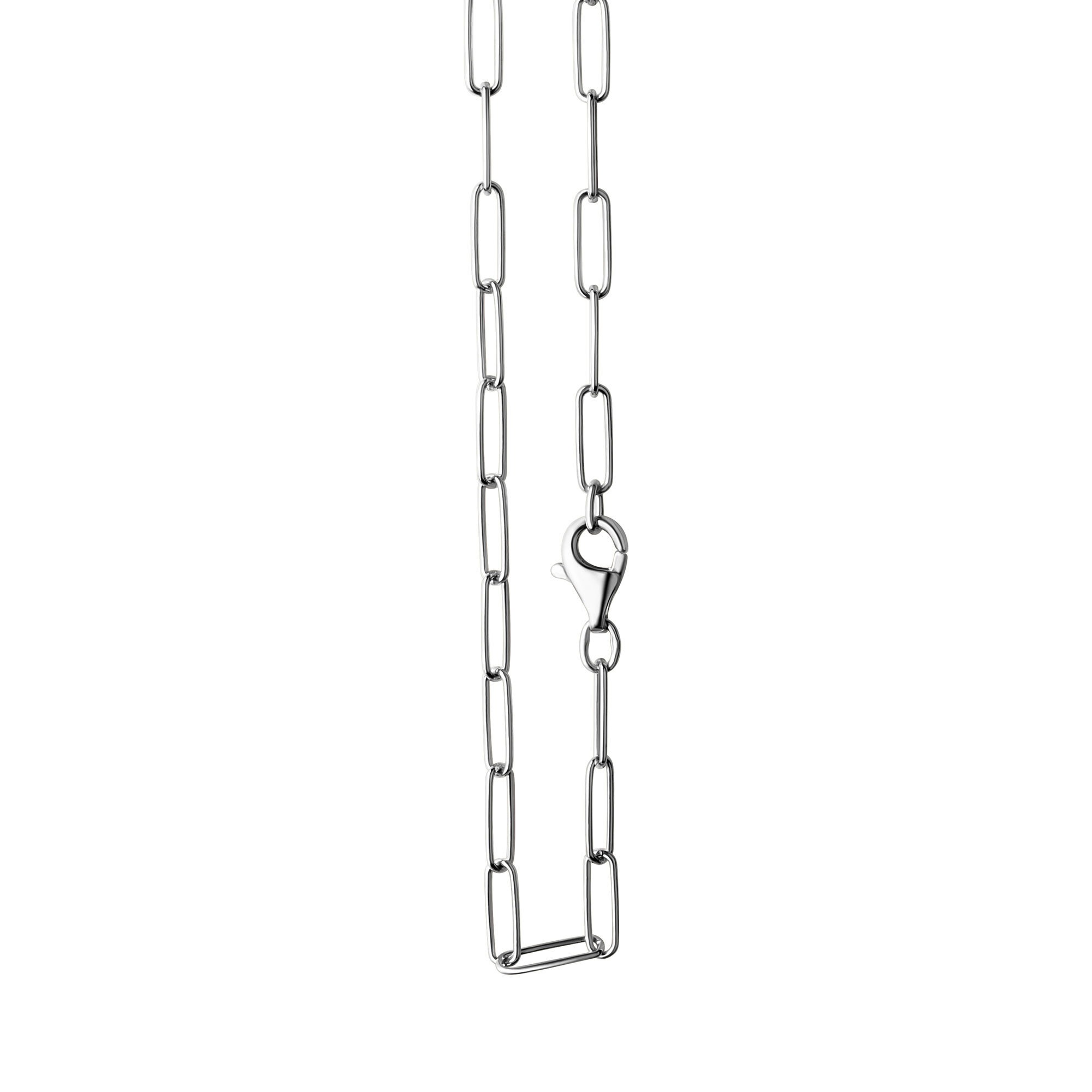 Vivance Collierkettchen »925/- Sterlingsilber weiß Gliederkette glanz 45 cm«