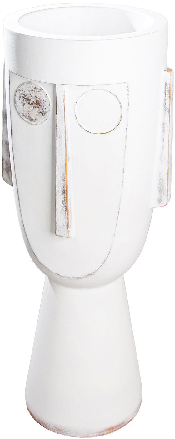 GILDE Pflanzkübel »Übertopf XXL Gesicht "Face" weiß H. 106 cm« günstig online kaufen