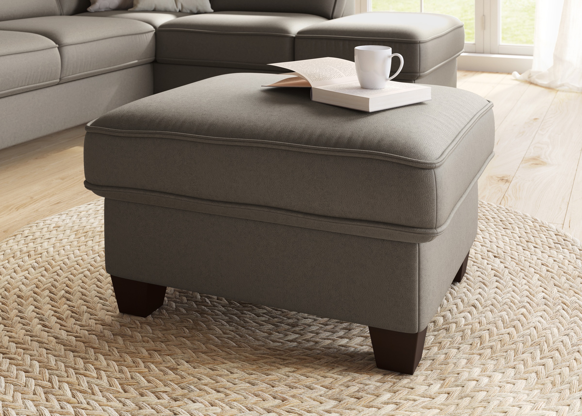 Home affaire Hocker »County«, (1 St.), mit Federkern und Stauraum, passend günstig online kaufen