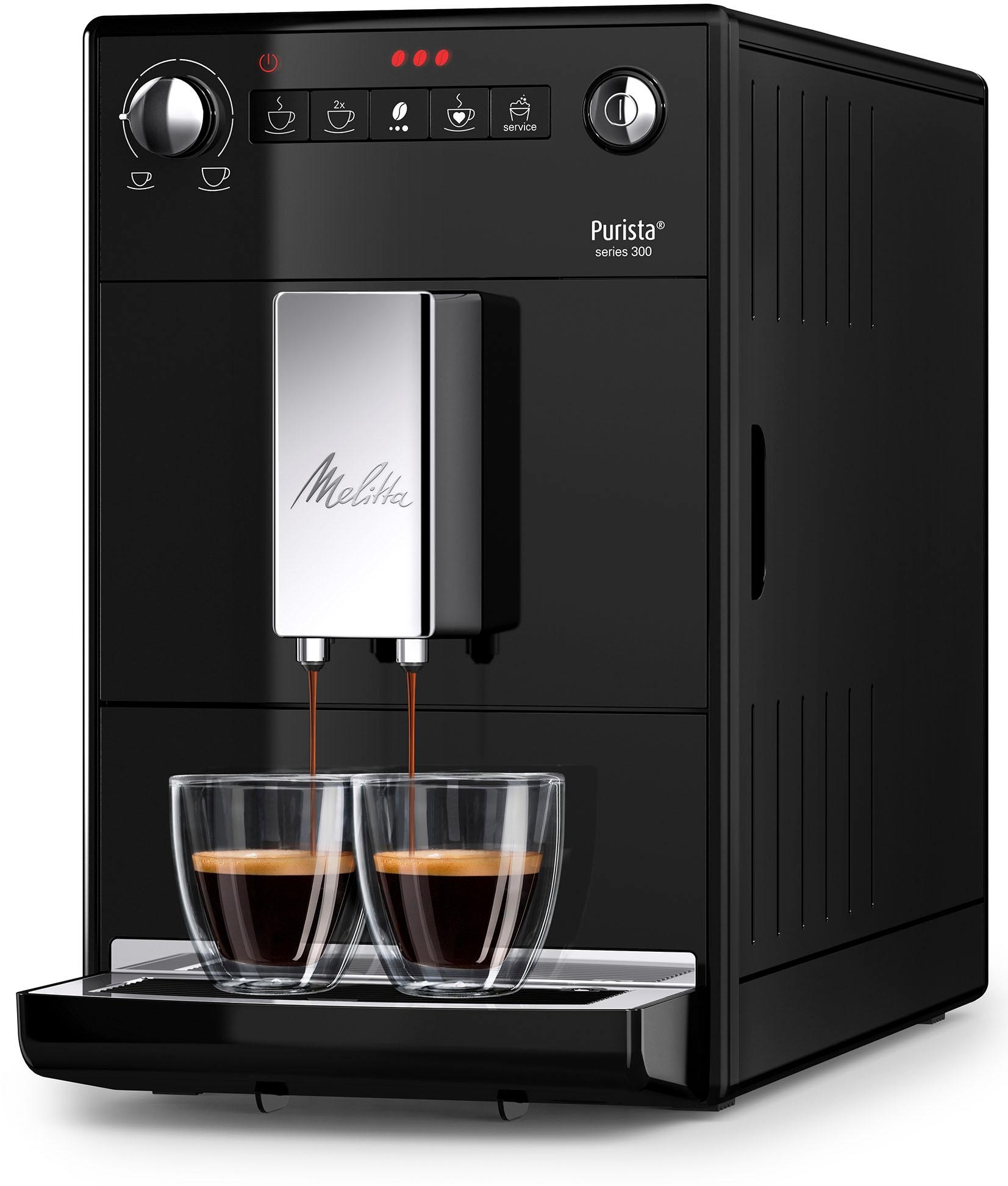 Melitta Kaffeevollautomat Purista F23/0-102 schwarz, 1,2l Tank,  Kegelmahlwerk auf Rechnung kaufen