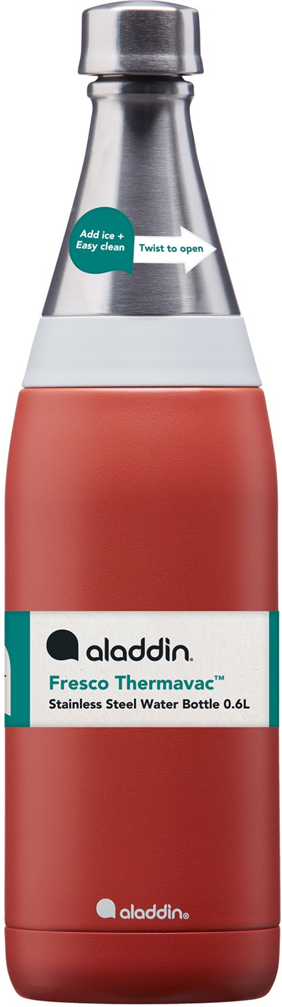 aladdin Isolierflasche »Fresco Thermavac™ L«, (3 tlg.), auslaufsicher, für kohlensäurehaltige Getränke, 0,6 Liter