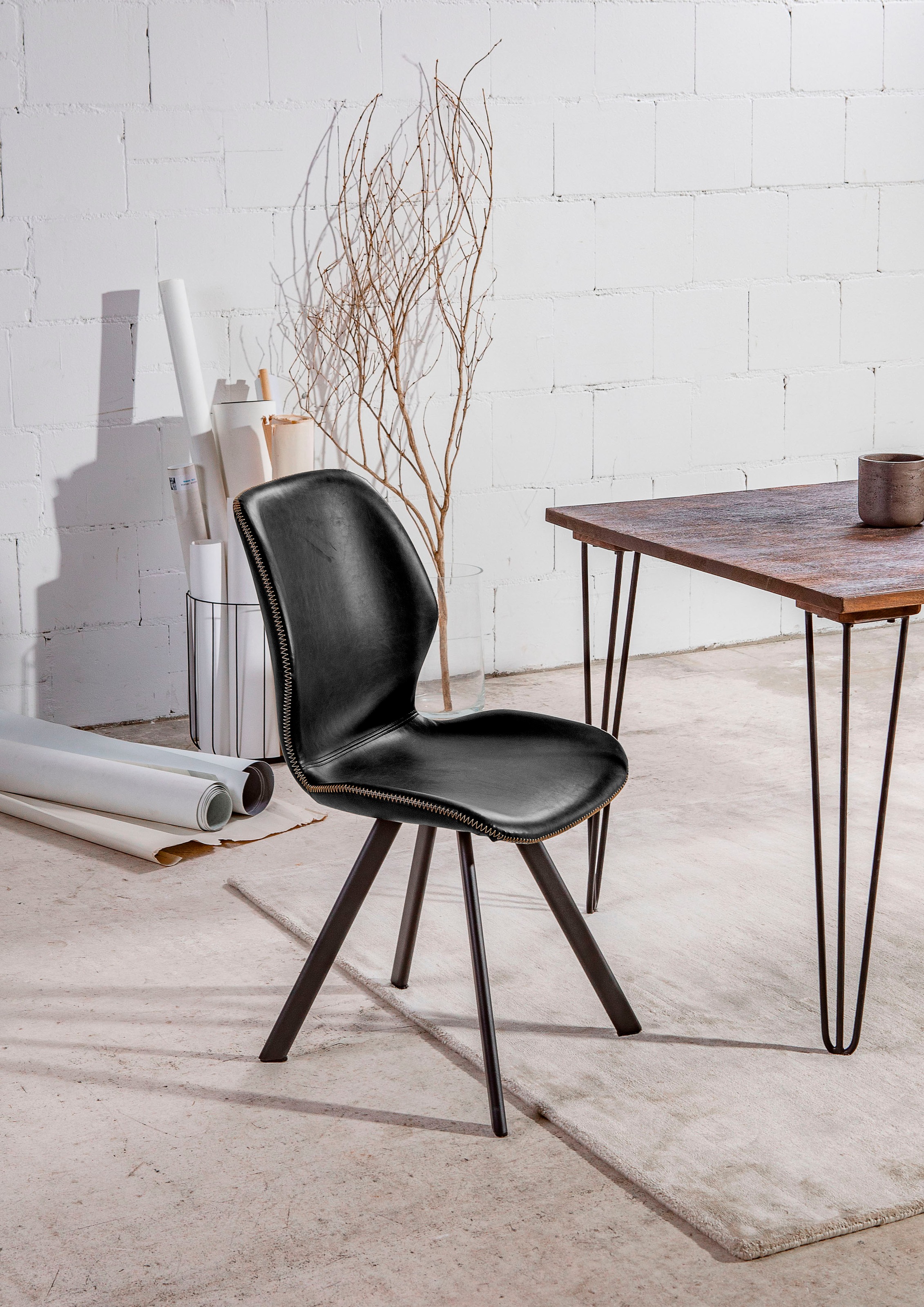 Gutmann Factory Esszimmerstuhl »Chill«, (Set), 2 St., Kunstleder, mit marka günstig online kaufen