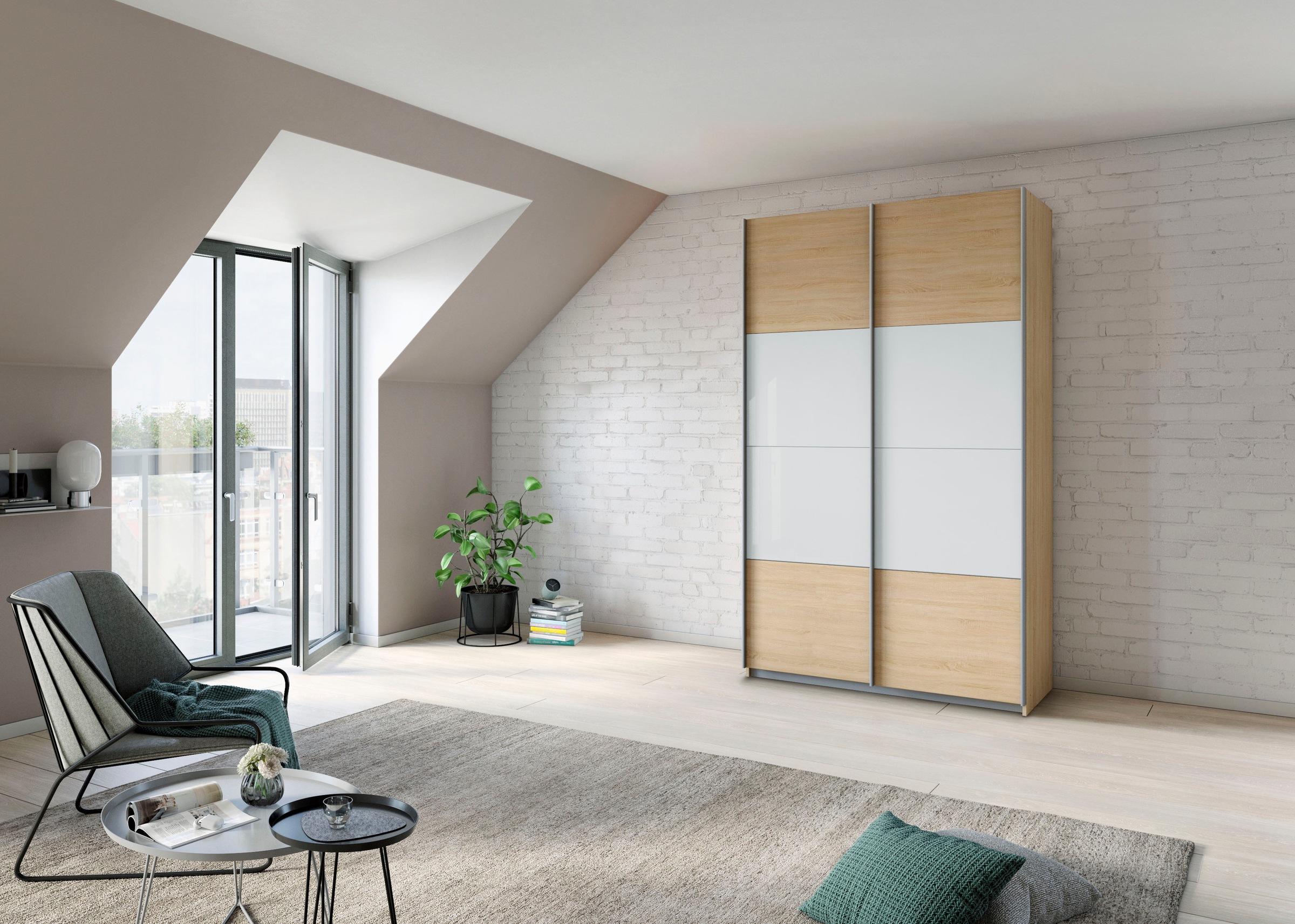 rauch Schwebetürenschrank "Quadra Schlafzimmerschrank in vielen Breiten" Kl günstig online kaufen