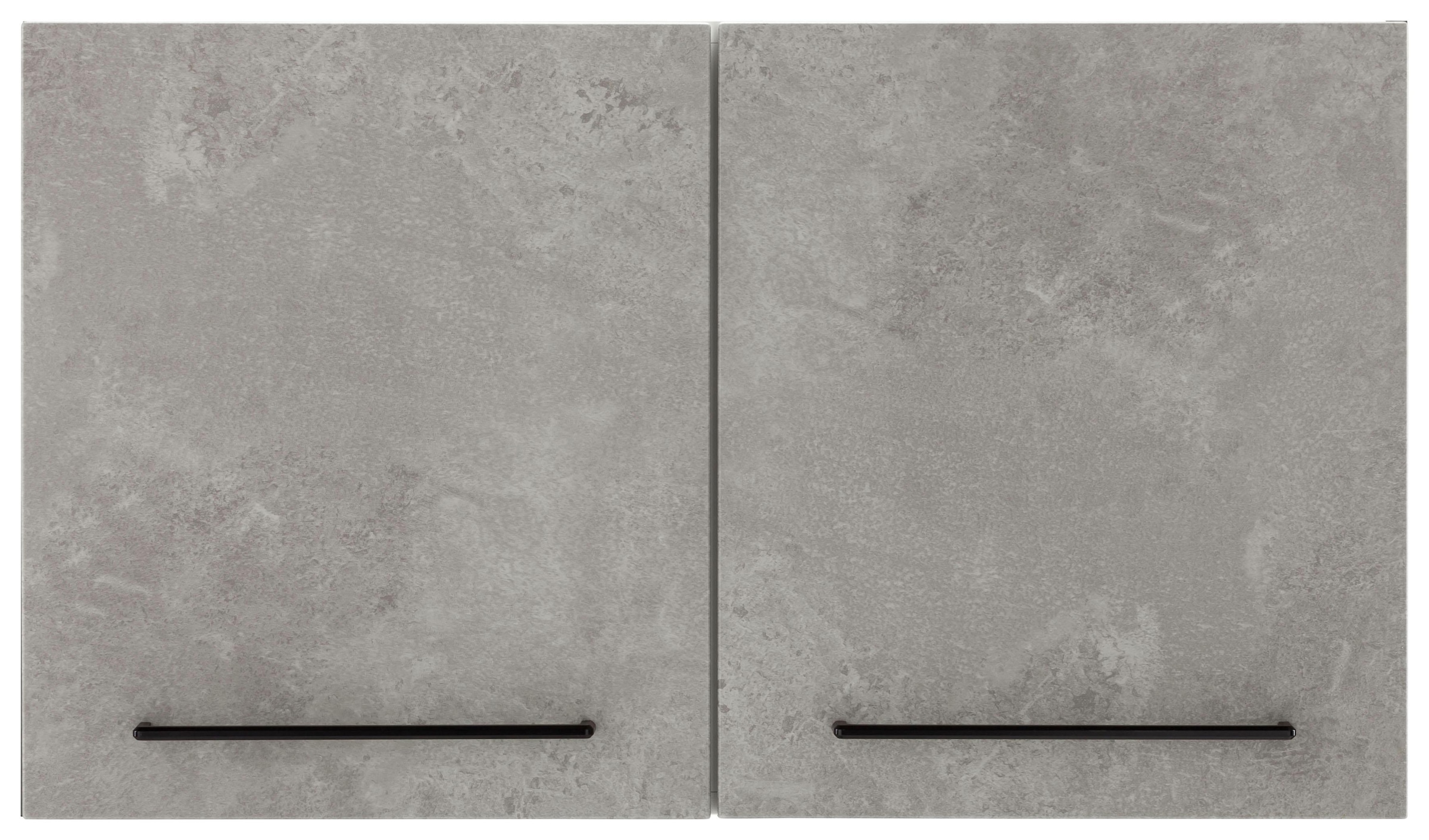 KOCHSTATION Hängeschrank »KS-Tulsa«, 100 cm breit, 57 cm hoch, 2 Türen, schwarzer Metallgriff, MDF Front