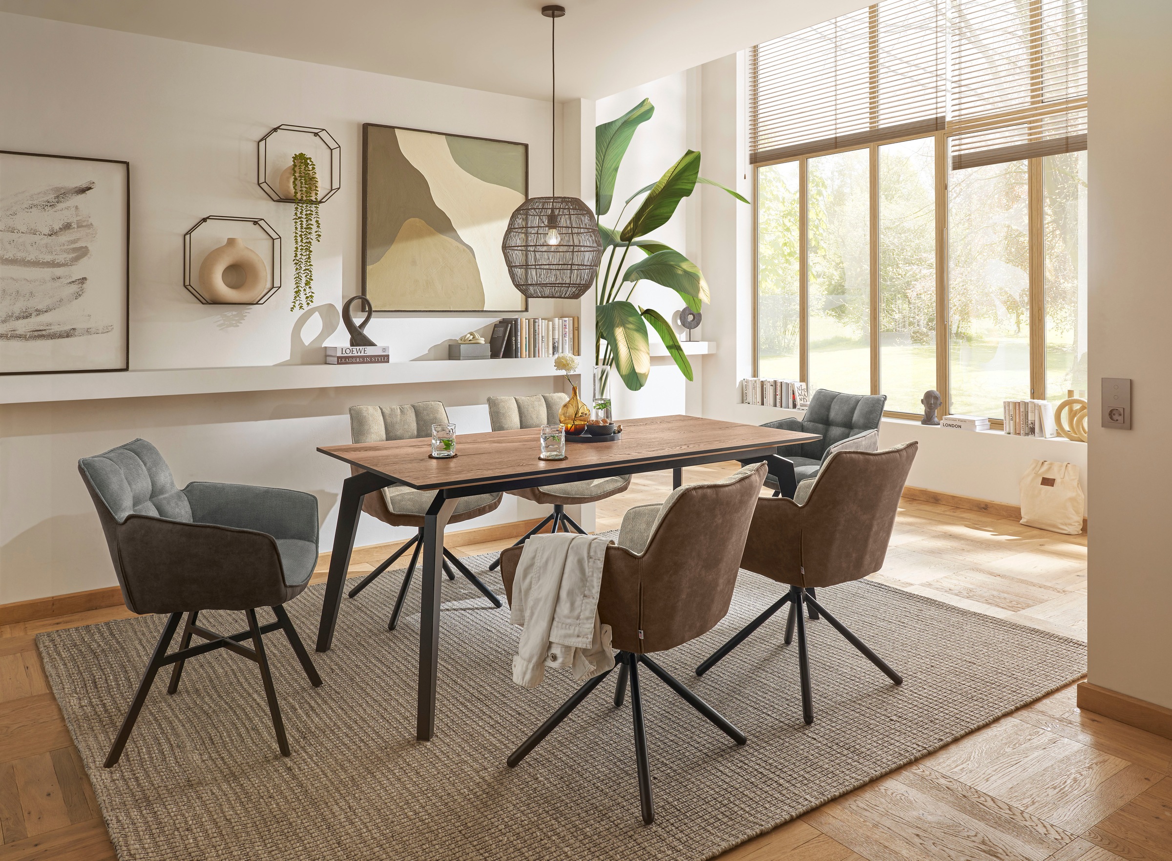 set one by Musterring Esszimmerstuhl »Frisco-B« (Set) 2 Stk.Bezug innen Che günstig online kaufen