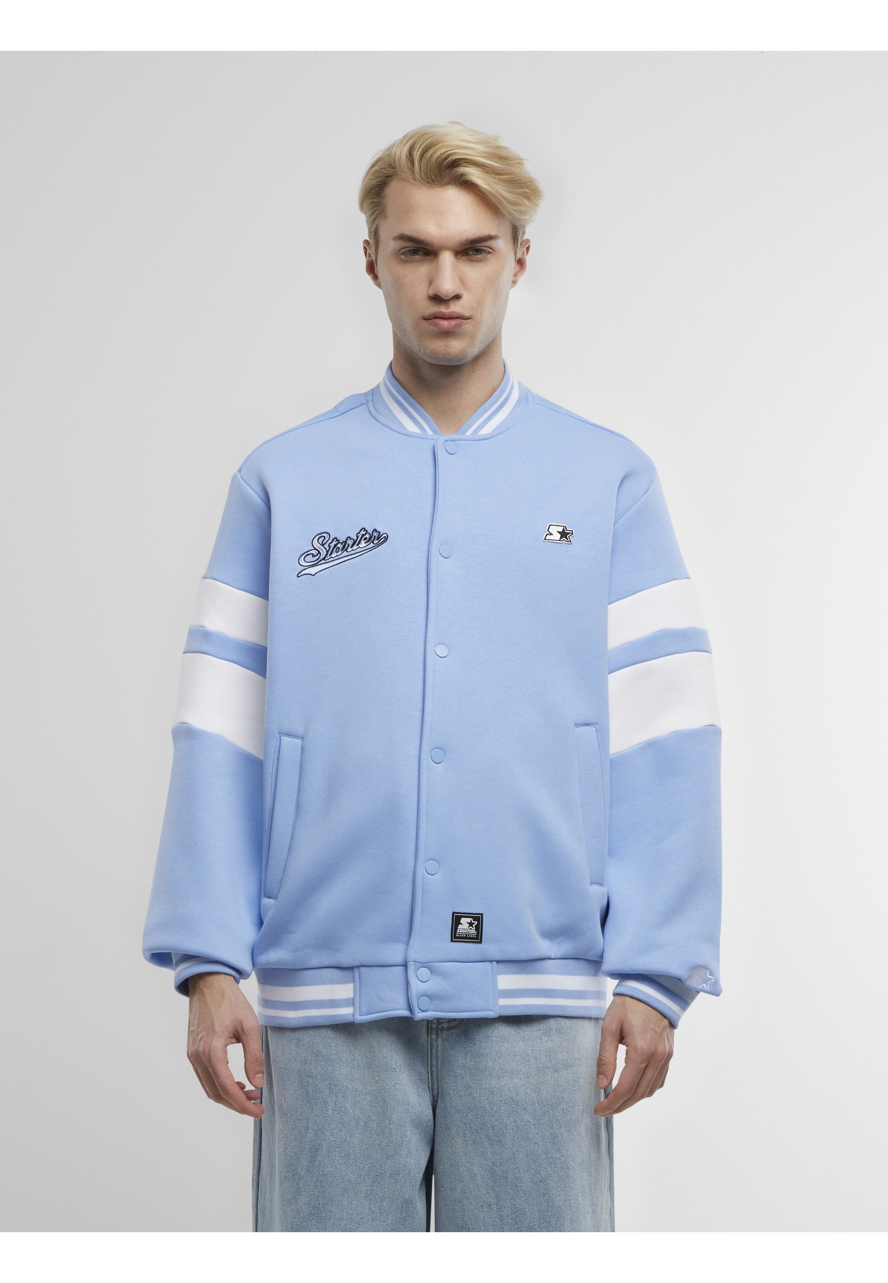 Starter Black Label Collegejacke »Starter Black Label Starter Sweat College Jacket« 1 Stk. tlg. ohne Kapuze