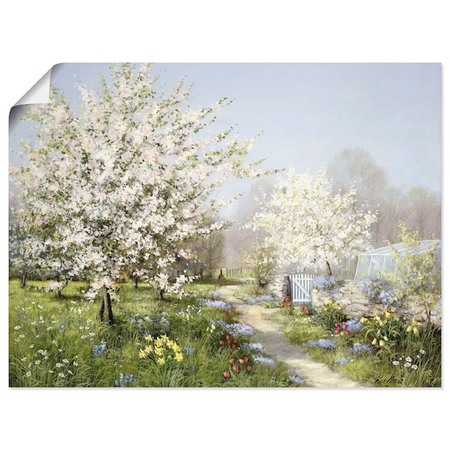 Artland Wandbild »Frühlingsblüten«, Wiesen & Bäume, (1 St.), als  Leinwandbild, Wandaufkleber oder Poster in versch. Größen auf Raten  bestellen