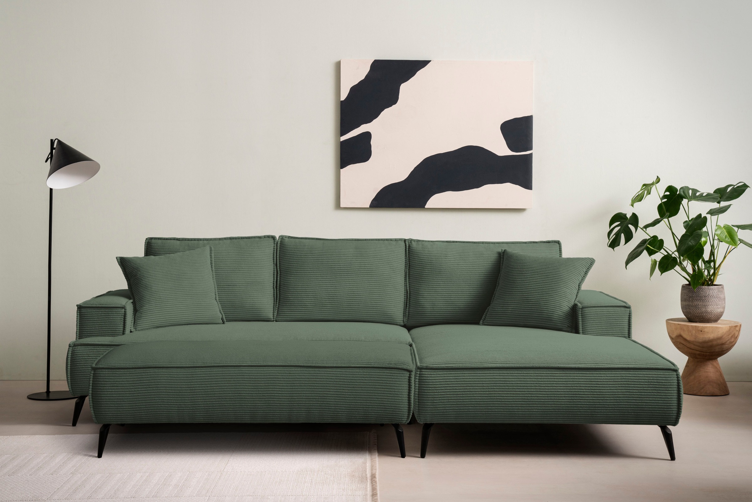 Home affaire Sitzgruppe »TVINNU, Polsterecke L-Form, Schlaffunktion, mit Ho günstig online kaufen