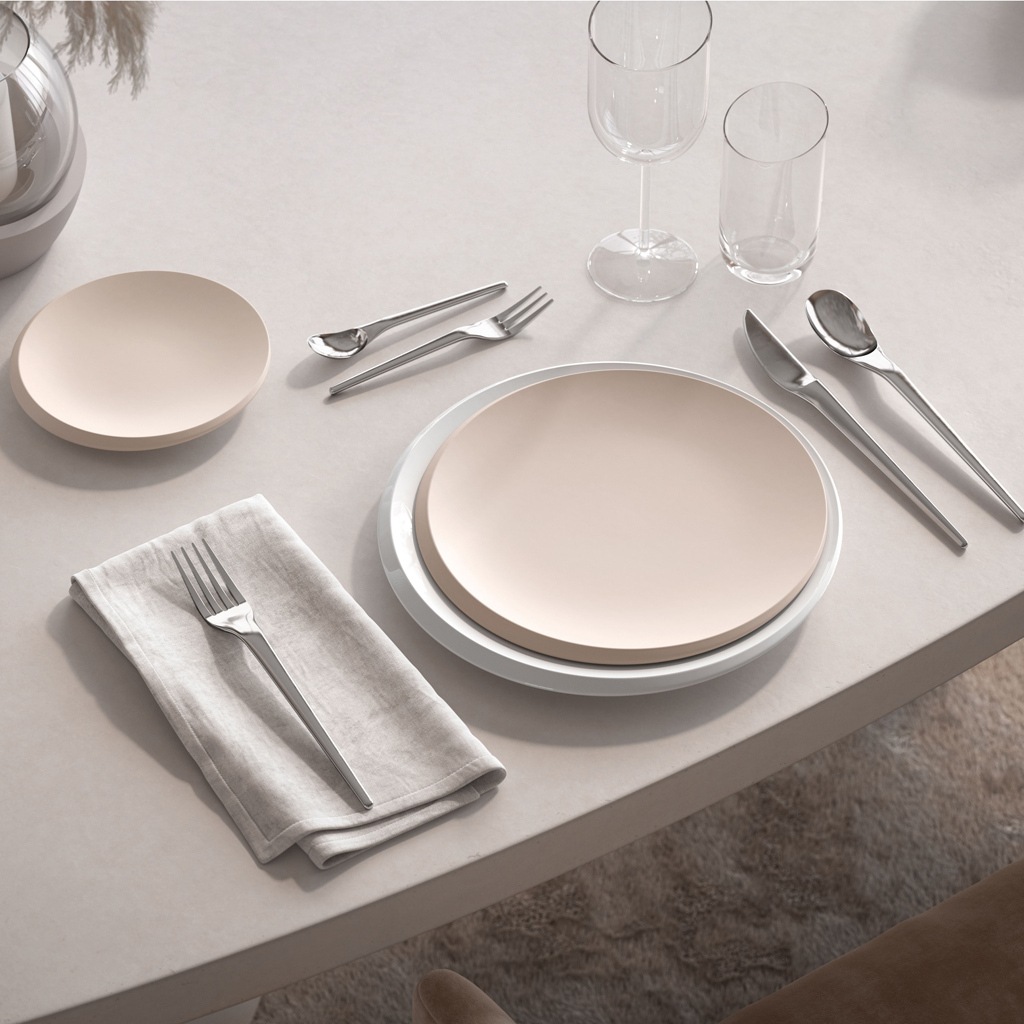 Villeroy & Boch Speiseteller »Speiseteller NewMoon ø 27 cm 6er Set beige« günstig online kaufen