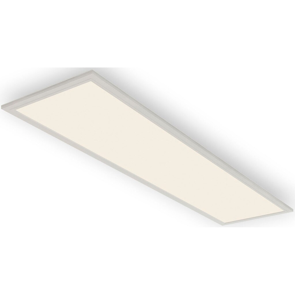 Briloner Leuchten LED Panel »7189016 Piatto«, Deckenlampe, 119,5x29,5x6,5cm, Weiß, 38W, Wohnzimmer, Schlafzimmer