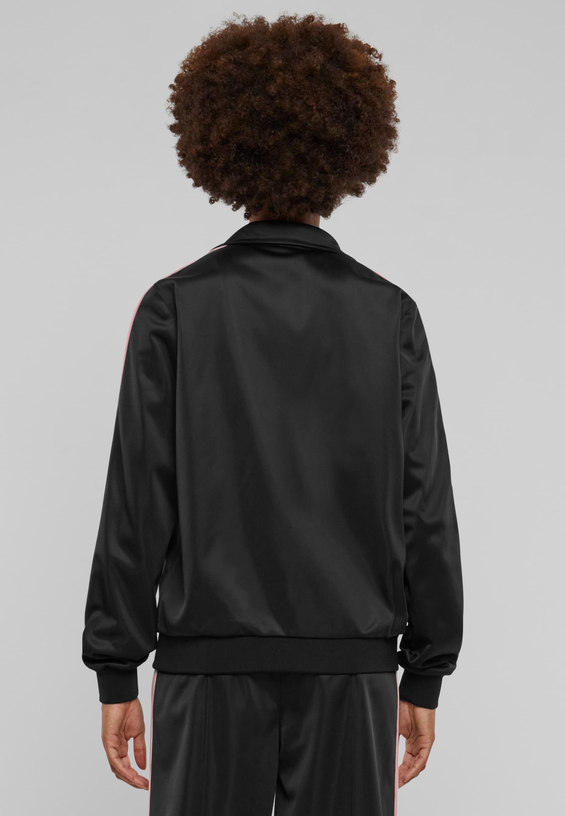 URBAN CLASSICS Trainingsjacke »Urban Classics Damen Ladies Retro Track Jacket« 1 Stk. tlg. ohne Kapuze