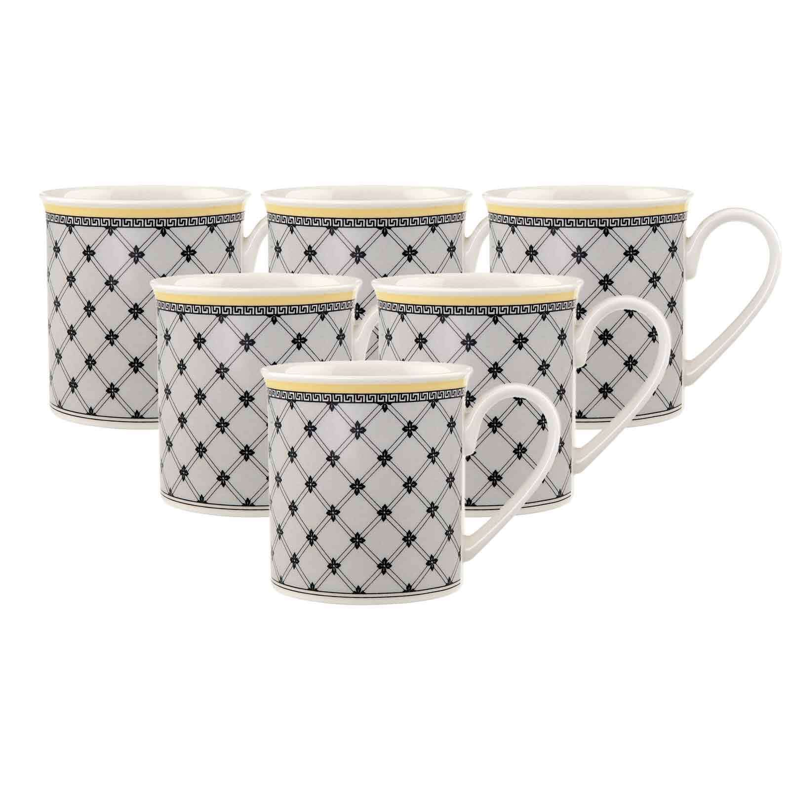 Villeroy & Boch Becher »Kaffeebecher Audun Promenade 300 ml 6er Set weiß-gr günstig online kaufen
