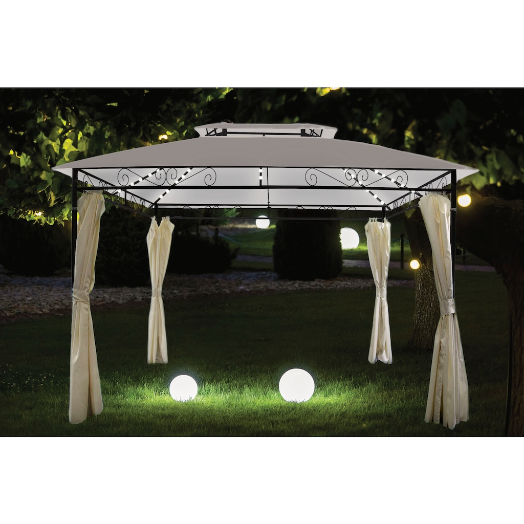 Livotion Pavillon, mit LED-Beleuchtung, 300x400cm