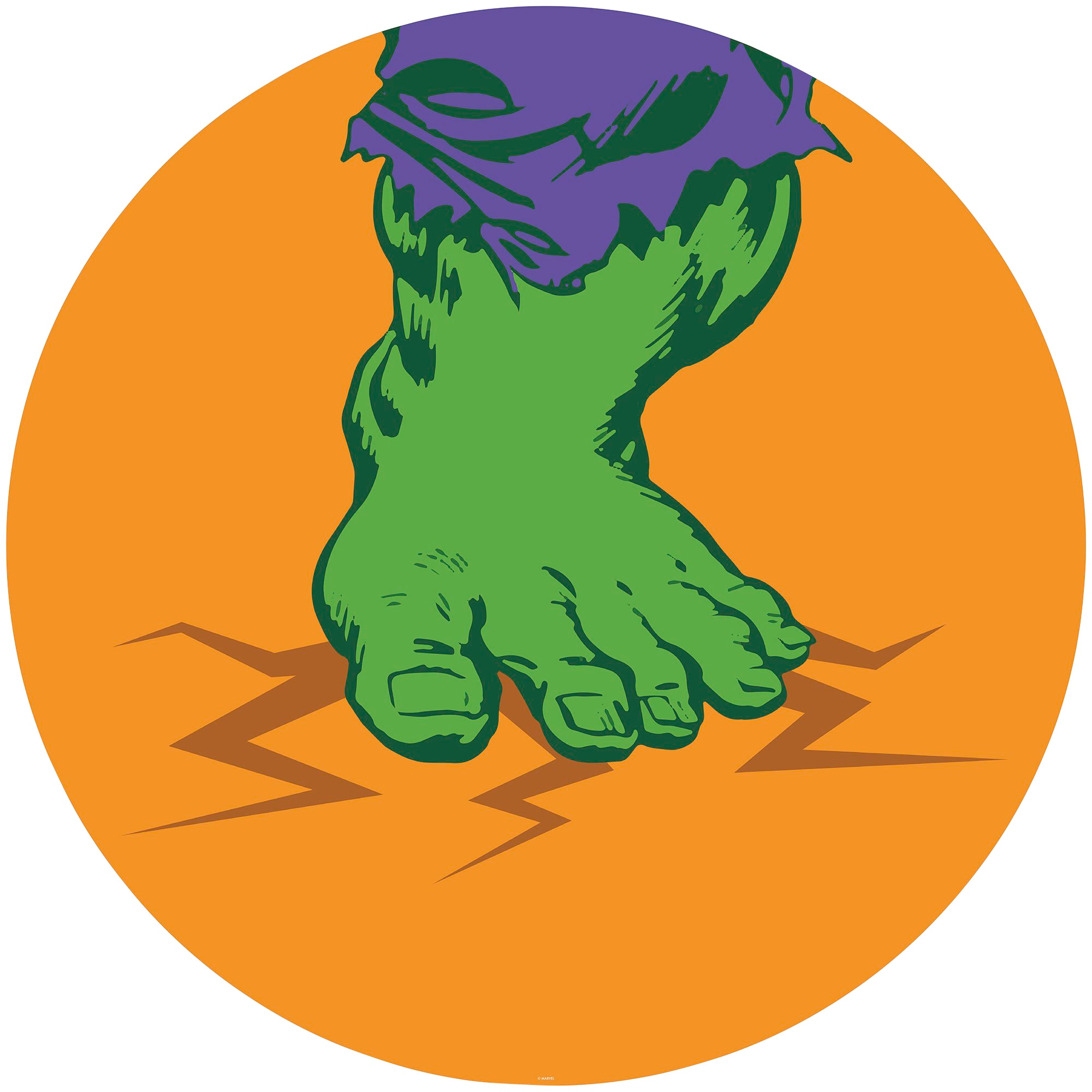 Komar Fototapete Avengers Hulk's Foot Pop Art D: ca. 125 cm günstig online kaufen