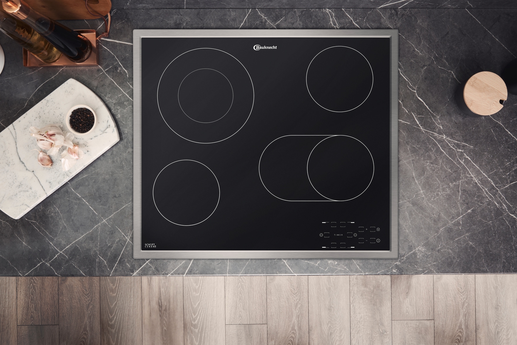 BAUKNECHT Backofen-Set »BAKO 760 Steam IN«, mit 1-fach-Teleskopauszug, (Set, 2 St.), GentleSteam - für ein saftiges Inneres und ein knuspriges Äußeres