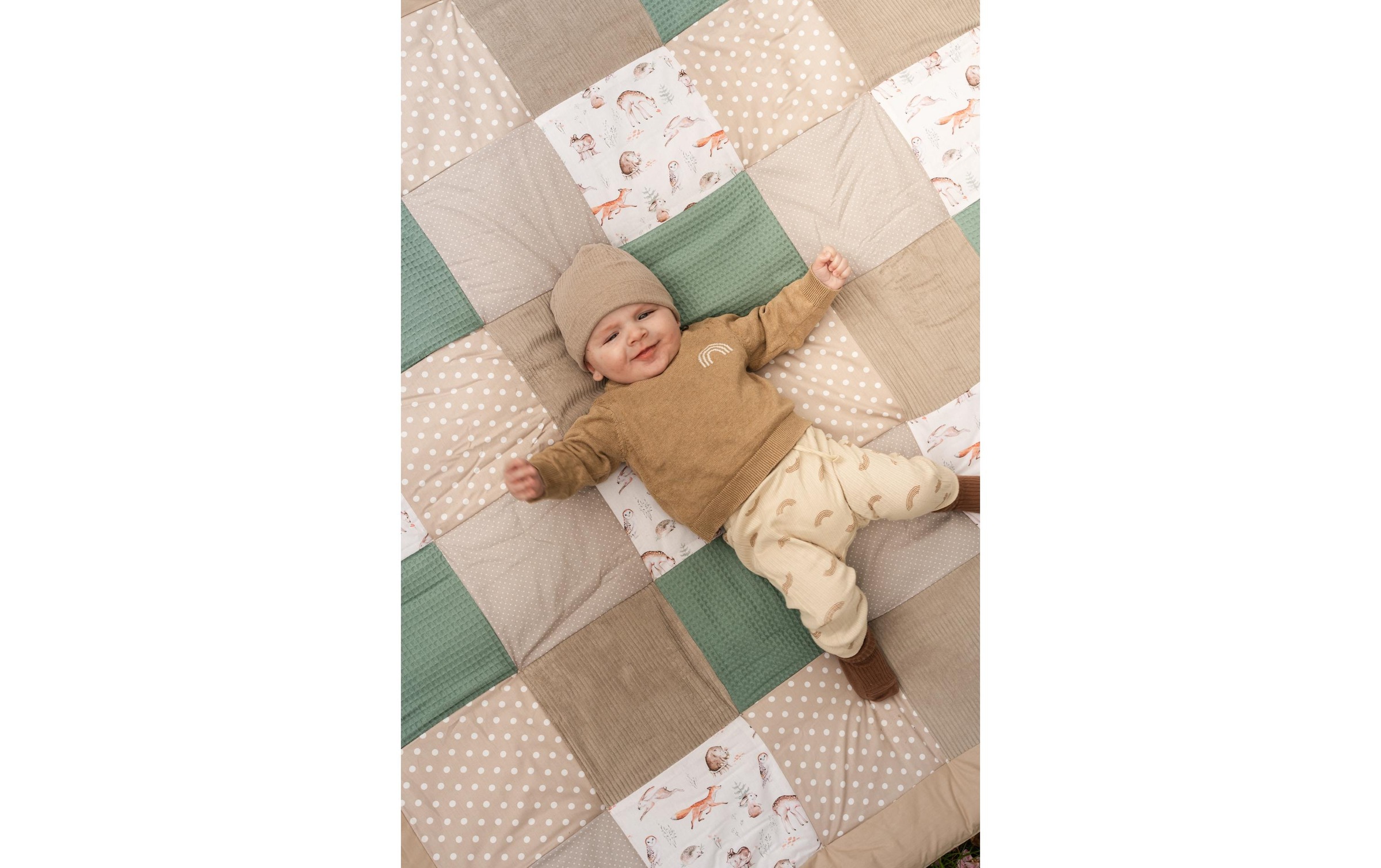 ULLENBOOM ® Krabbeldecke »Waldfreunde 140 x 140 cm«