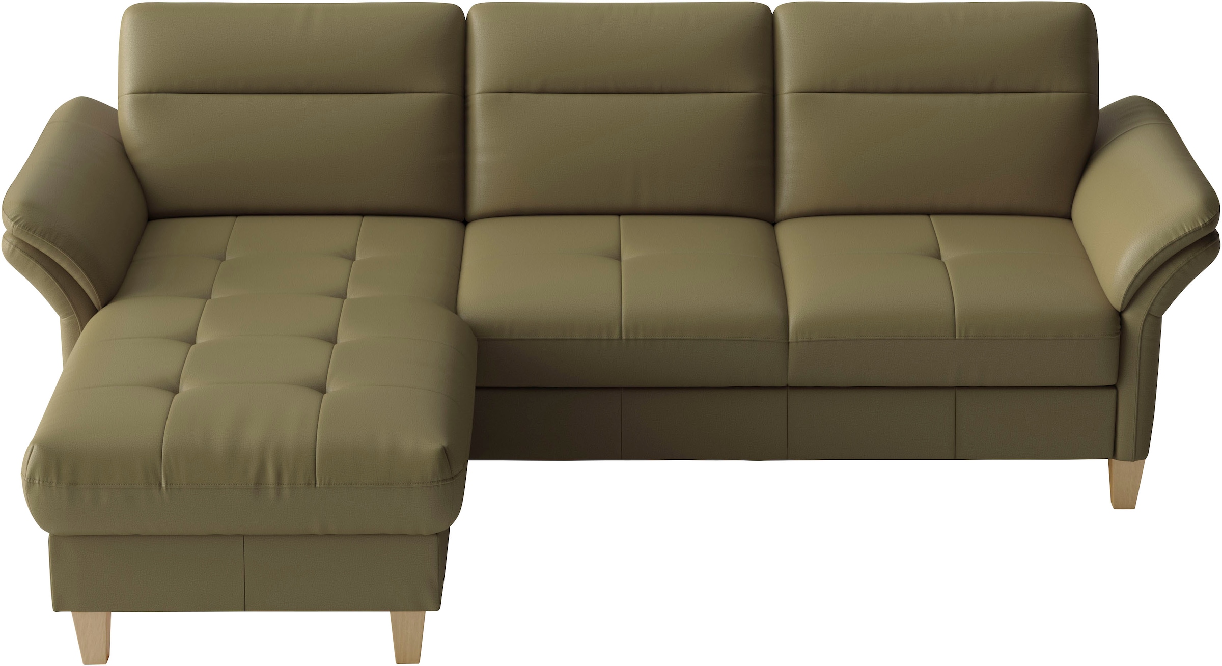 sit&more Ecksofa »Pamela L-Form, Leder, B: 218 und 230 cm« optional Armteilverstellung, Bettfunktion & Bettkasten