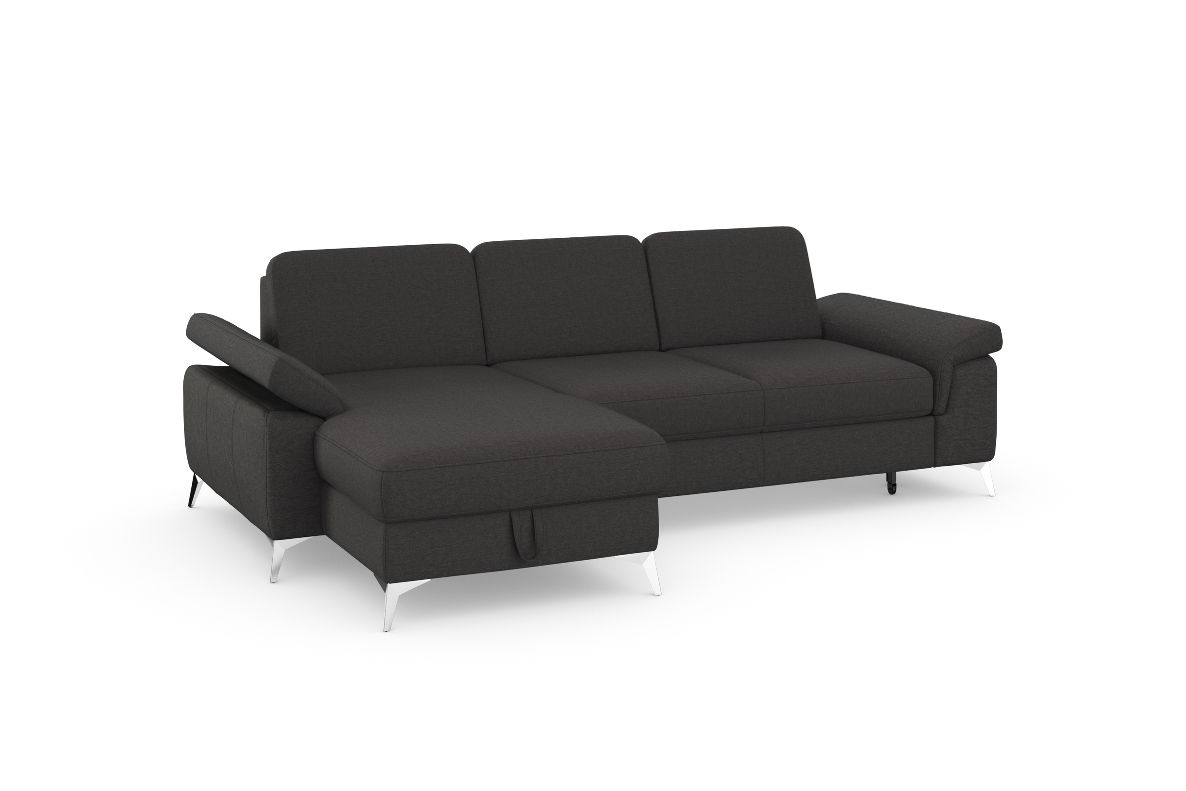 sit&more Ecksofa »Padua L-Form«, inklusive Sitztiefenverstellung, Armteilfunktion und Federkern