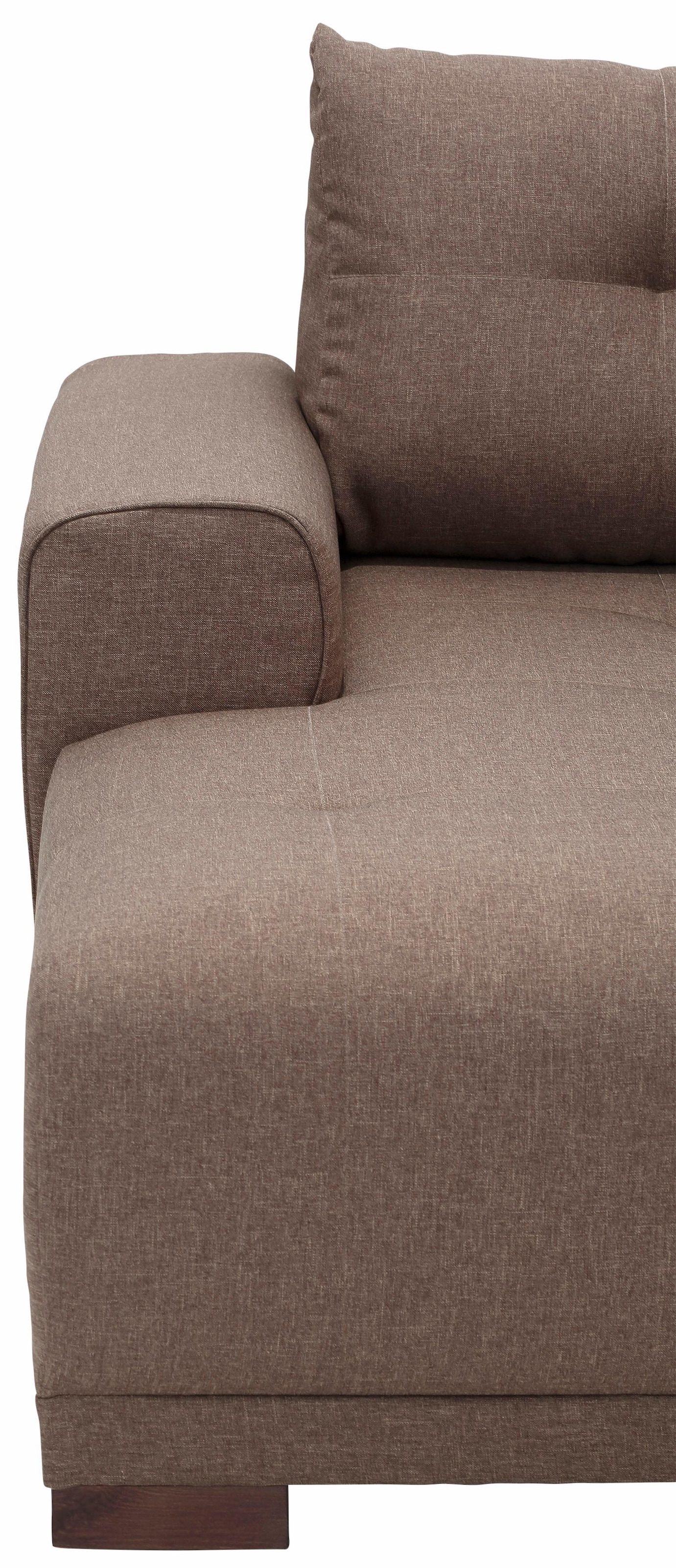 Home affaire Wohnlandschaft »Viborg U-Form«, mit Regal in der Armlehne, wahlweise mit Bettfunktion