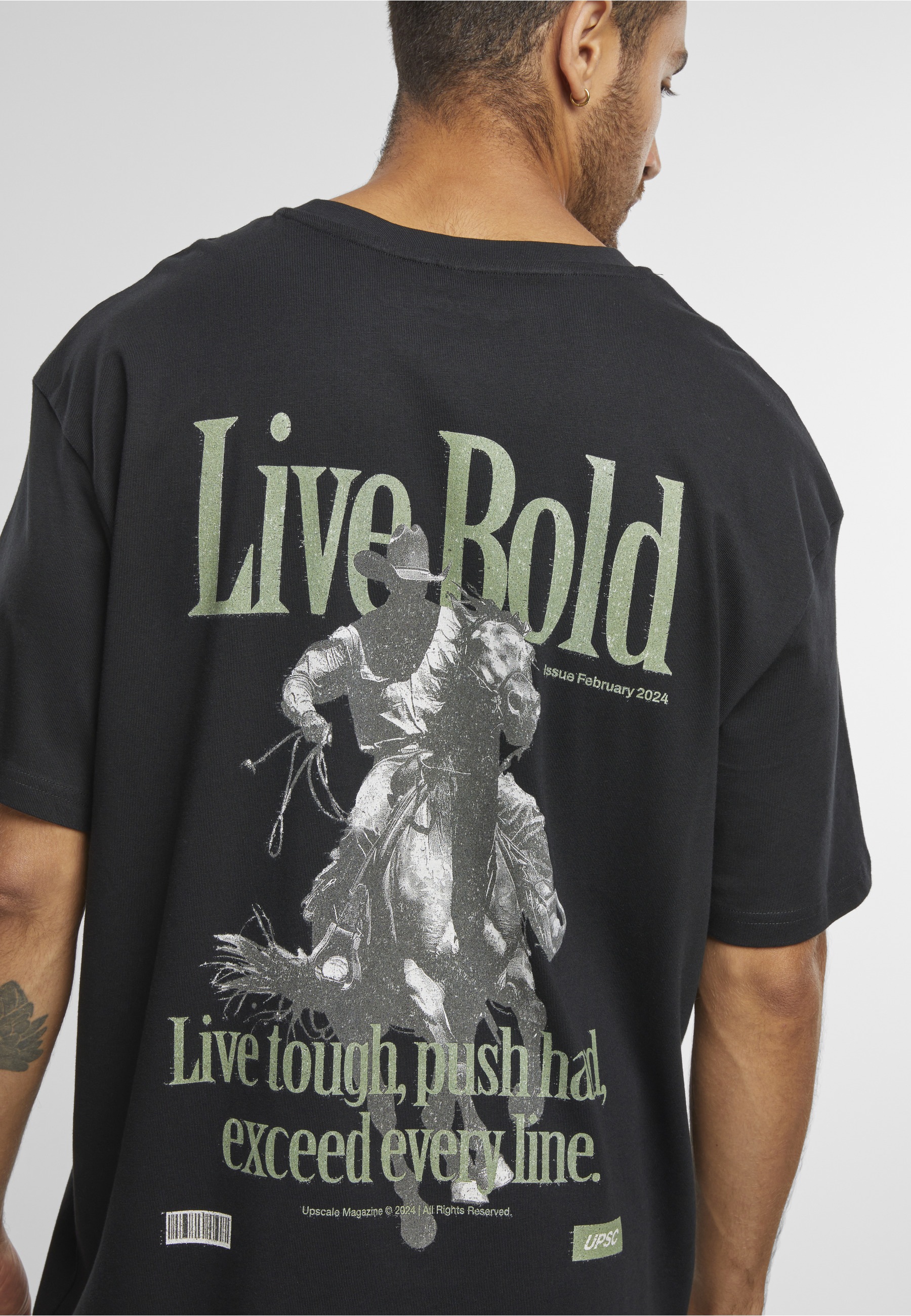 Upscale by Mister Tee T-Shirt »Upscale by Mister Tee Live Bold Oversize Tee« 1 Stk.