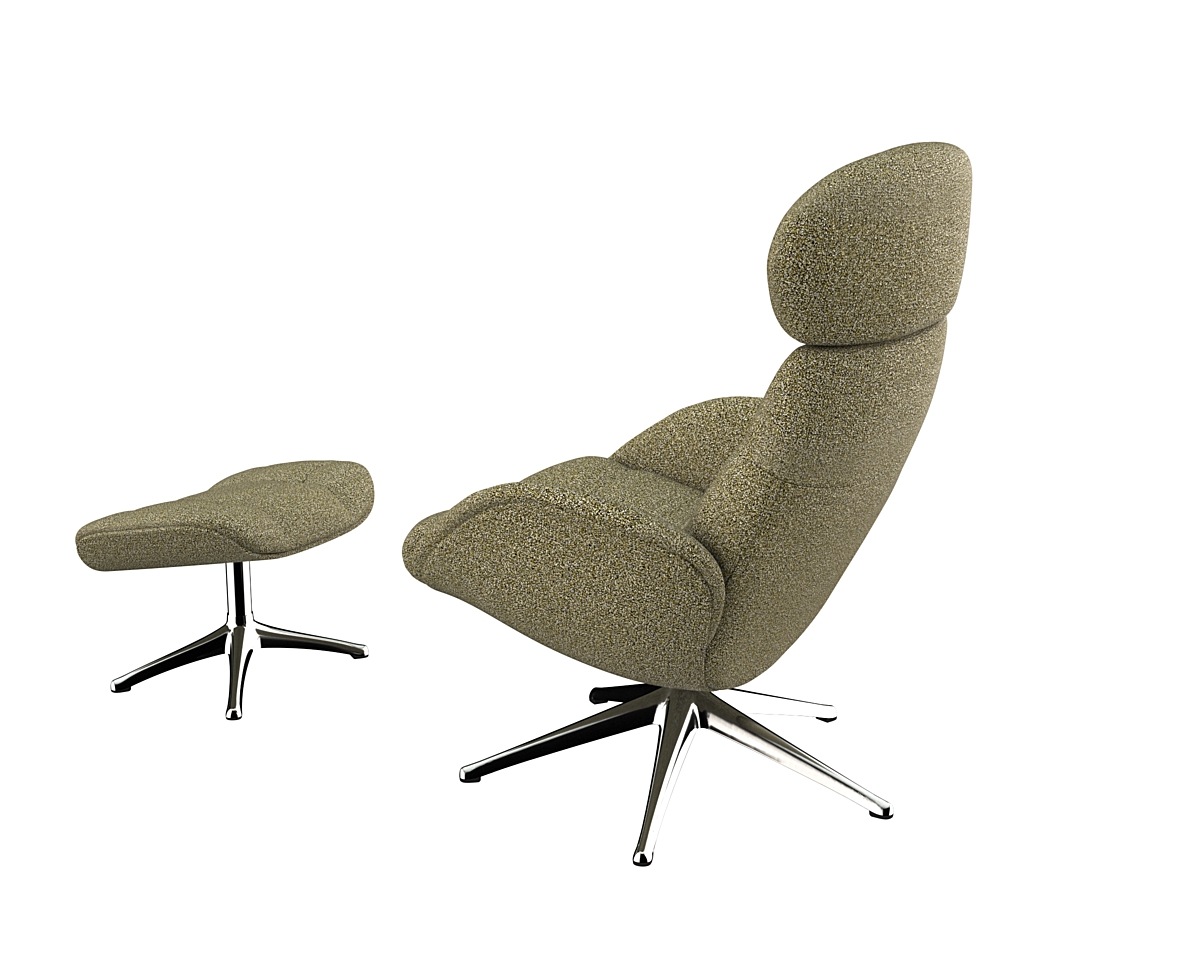 FLEXLUX Relaxsessel »Chester, Funktionsessel, Polstersessel, Armlehnen-, TV-Fernsehsessel«, Premium Komfort, Rücken- und Kopfteilverstellung, Drehbar, Fuß Schwarz