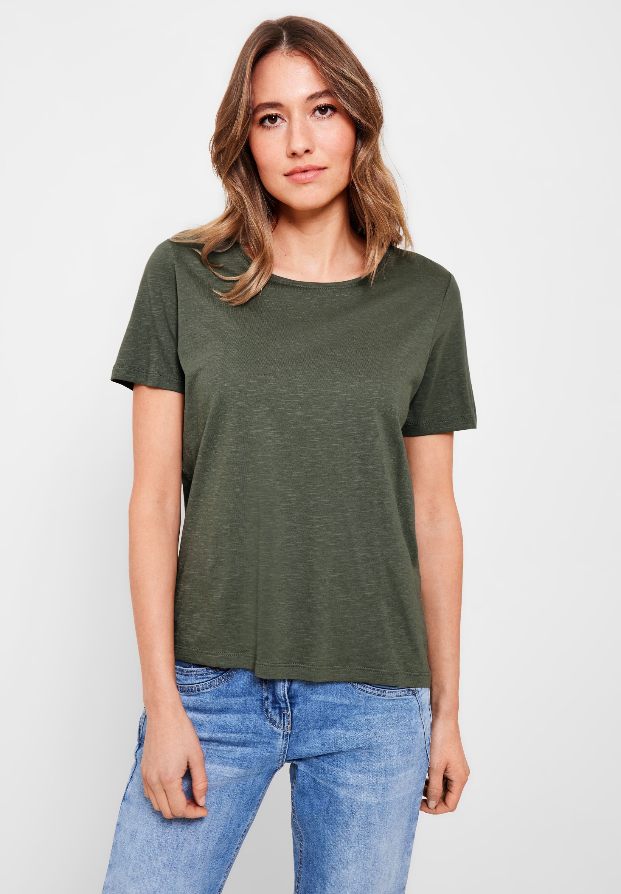 online aus Baumwolle reiner T-Shirt, kaufen Cecil