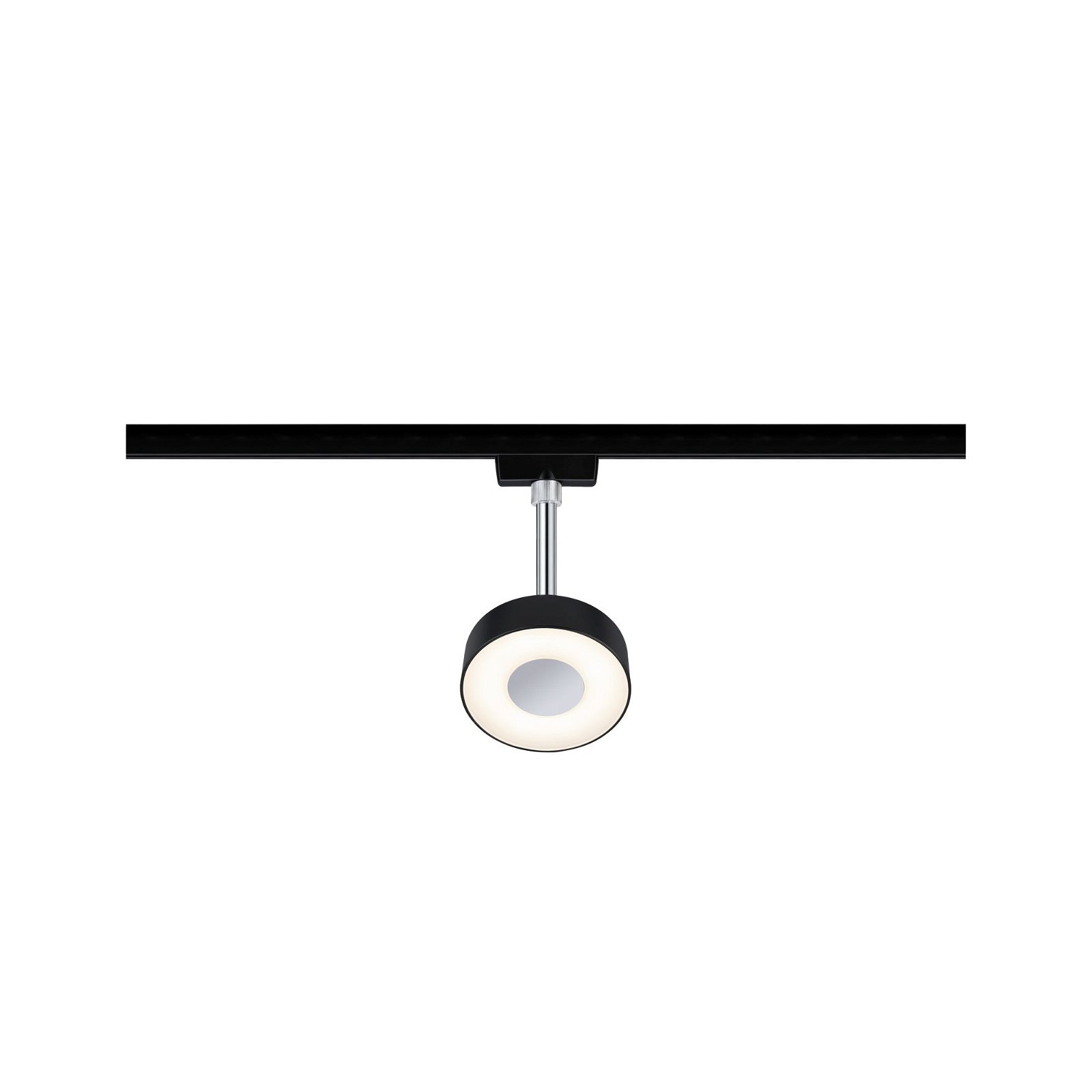 Paulmann Schienensystem-Leuchten »URail Schienenspot Circle 152lm 5W 2700K 230V Schwarz matt«, dimmbar, Einzelspot