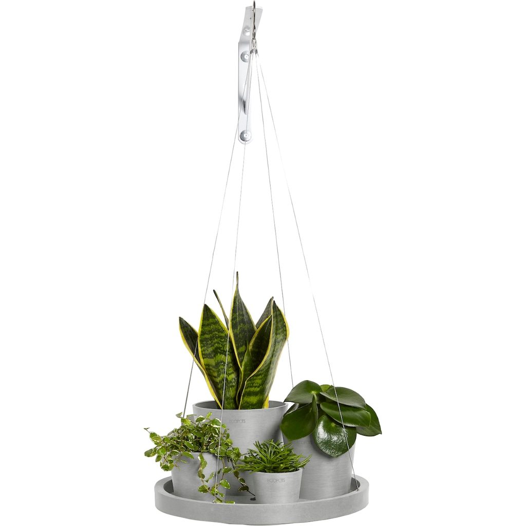 ECOPOTS Blumentopfuntersetzer »HANGING SAUCER White Grey«