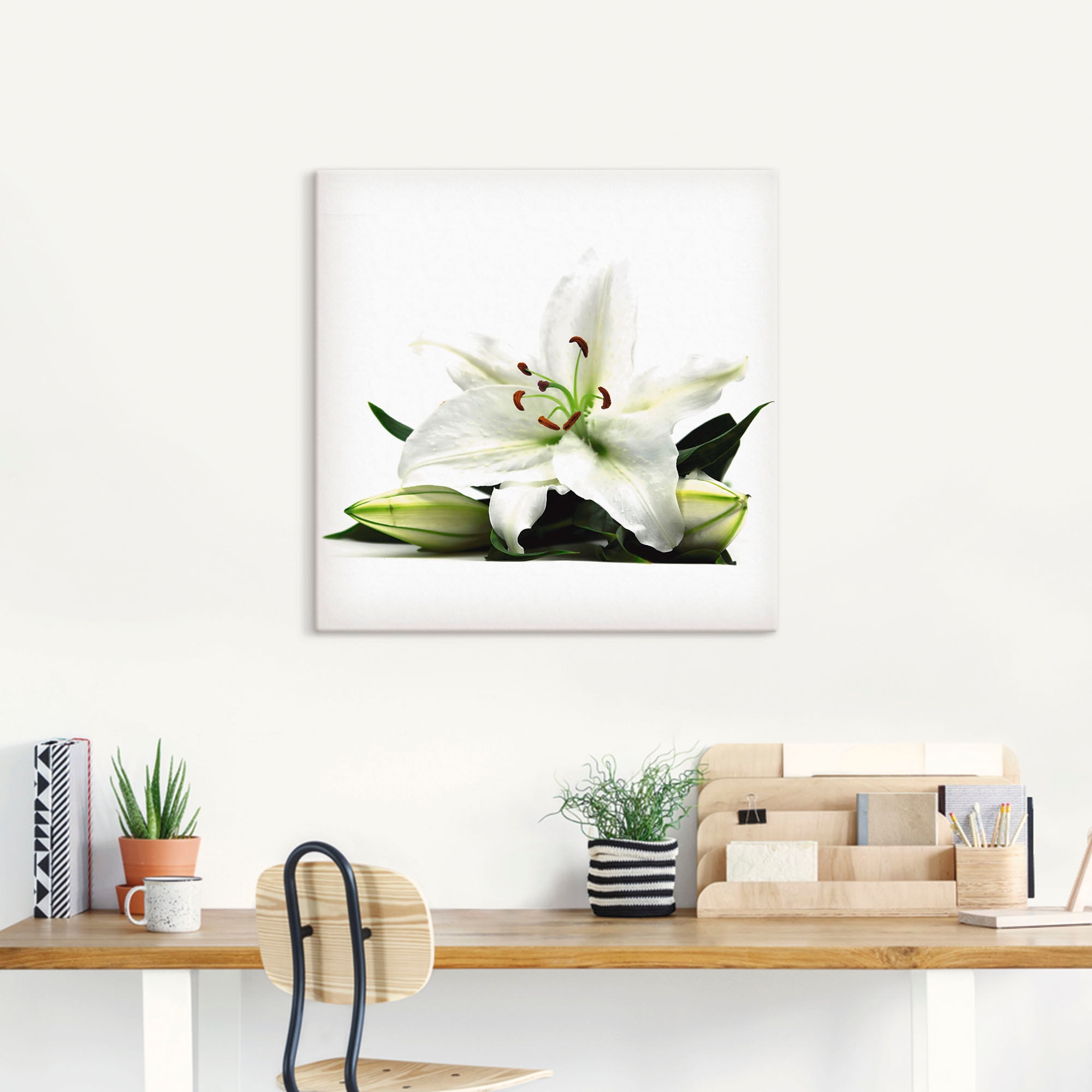 Artland Wandbild »Große Lilie«, Blumen, (1 St.), als Leinwandbild, Poster in verschied. Größen