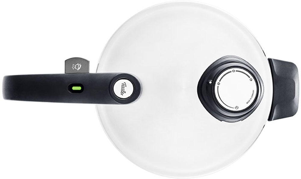 Fissler Schnellkochtopf »Vitavit® premium Schnellkochtopf«, Edelstahl 18/10, (3 tlg.), Verriegelungsanzeige, Einstellbares Abdampfen, Einstellbare Kochstufen