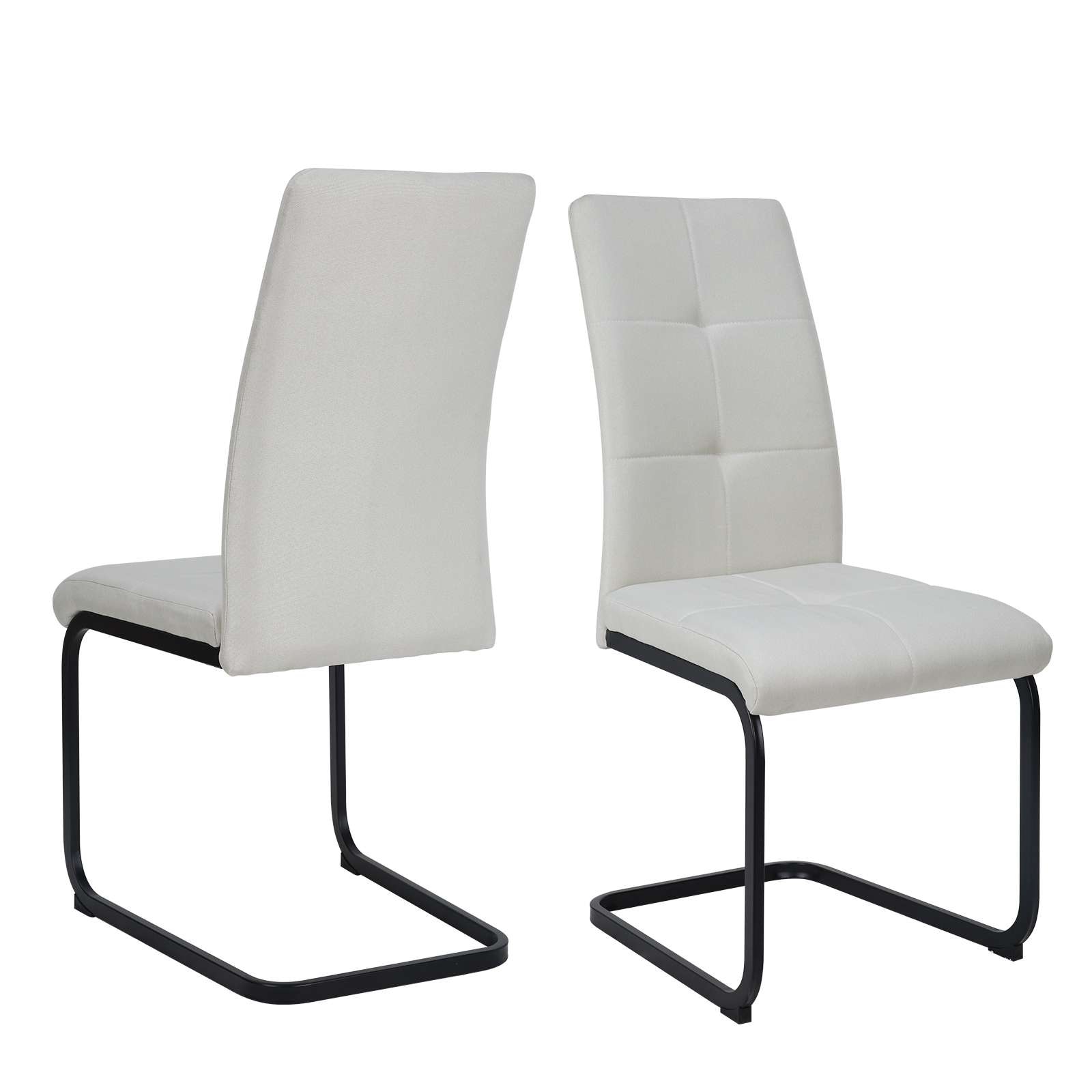 OTTO home Esszimmerstuhl »Calgoty« () 2 Stk.Freischwinger, gepolsterte Rückenlehne und Sitzfläche, Sitzhöhe 48 cm